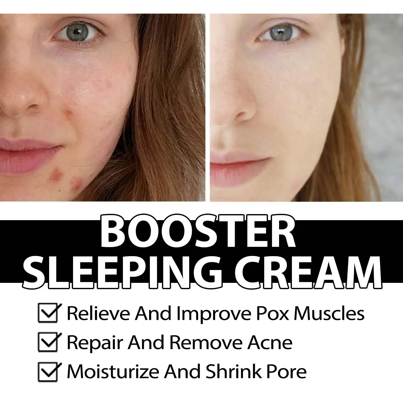 Booster Sleeping Cream Brightening & Hydrating Facial Mask West&Month 8 booster sleeping cream whiten brighten hydrate West Month 366 5780
