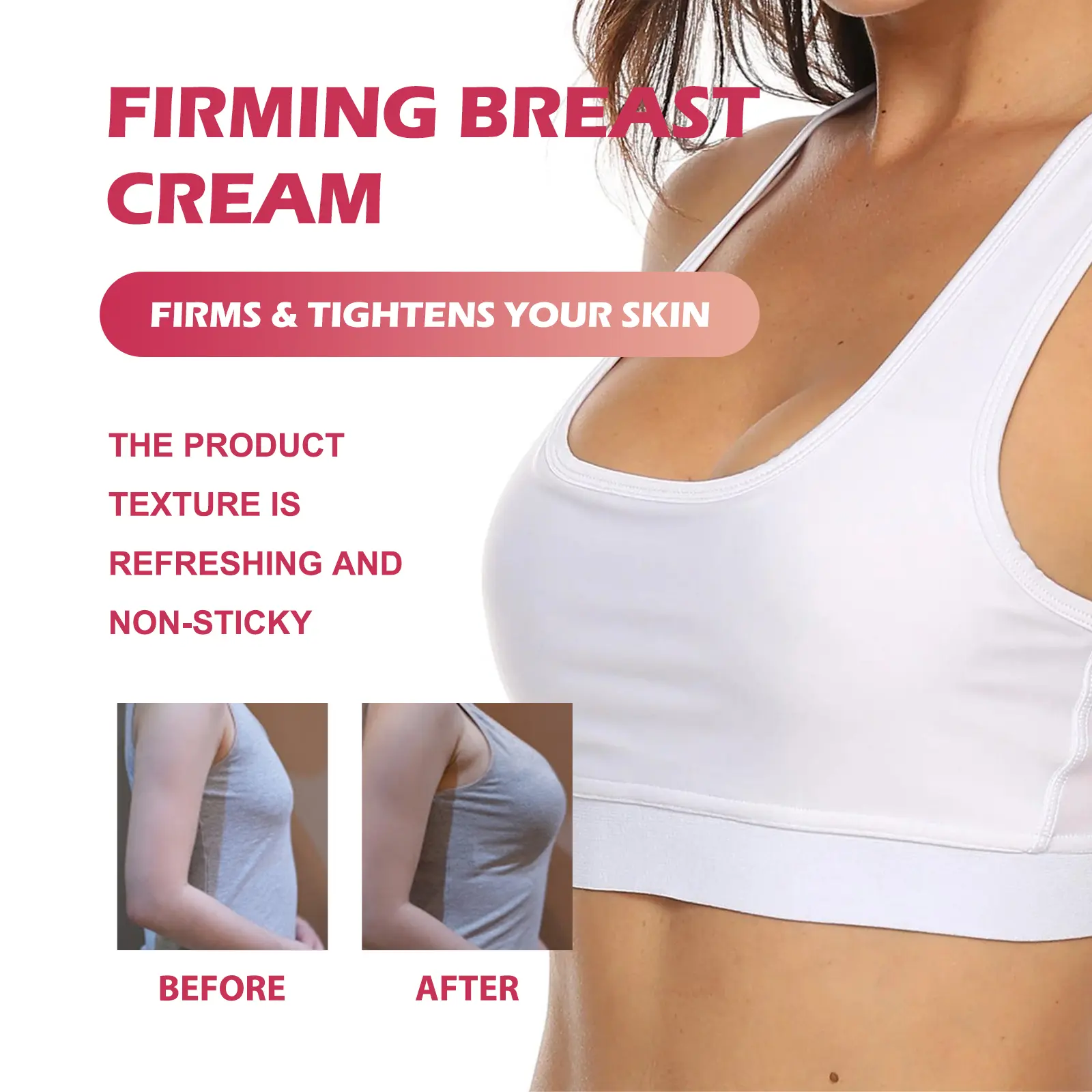 Breast Firming Cream for Skin Tightening - West&Monthh 7 breast lift cream firming body massage West Month 181 3386