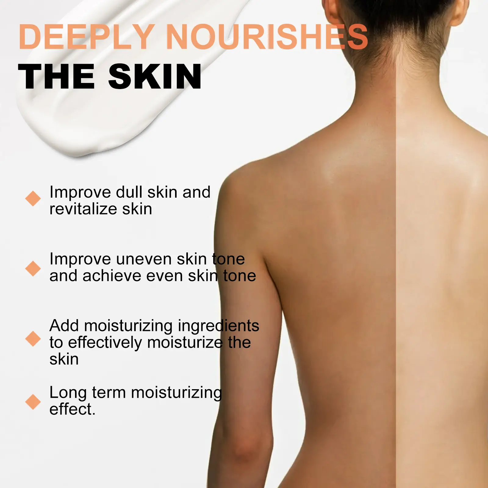 Brightening Body Lotion for Skin Tone Improvement - West&Month 5 brightening body lotion moisturizing repairing West Month 059 1849
