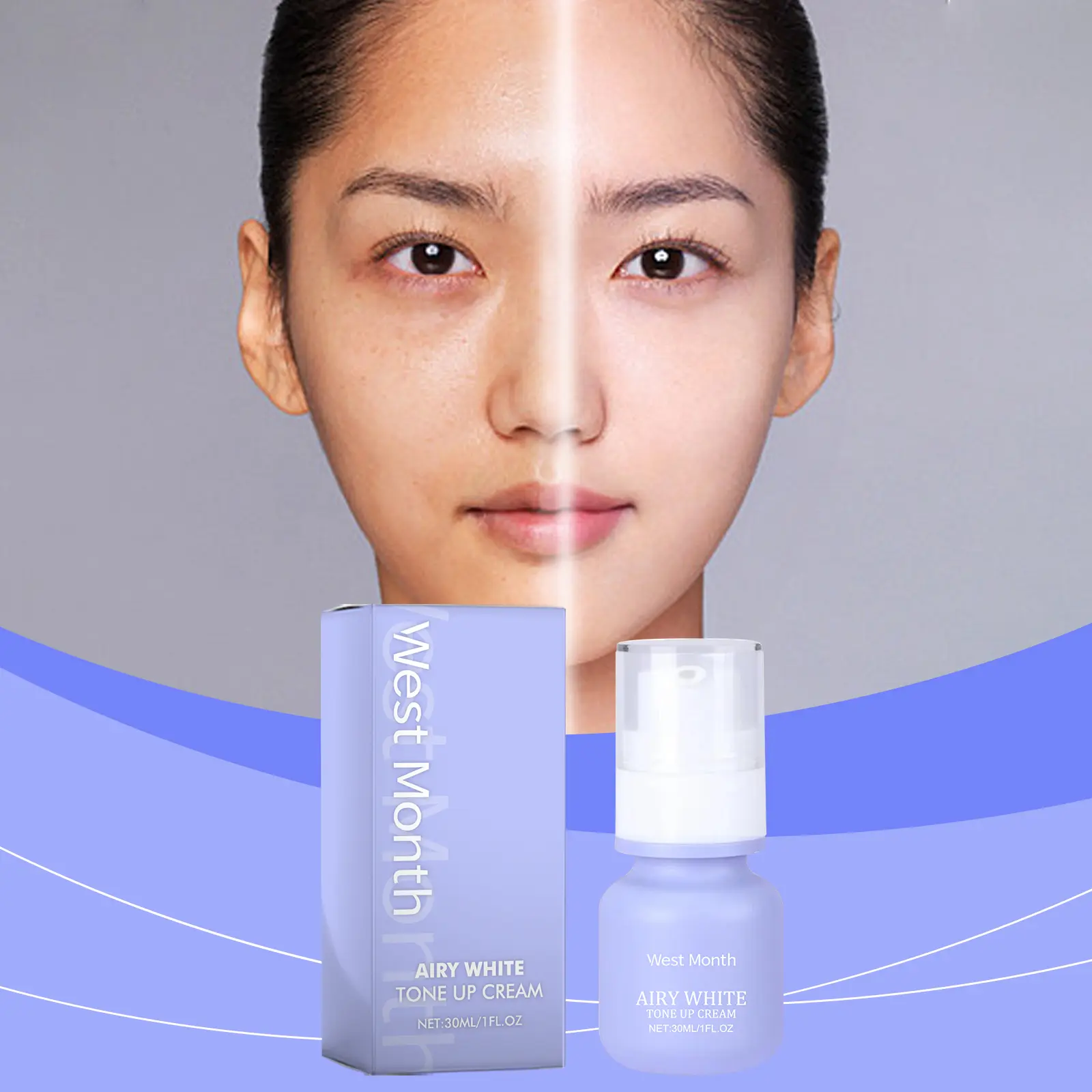 West&Month Brightening Cream: My Real Thoughts After 4 Weeks 2 Close up of West and Month Brightening Cream texture on fingers