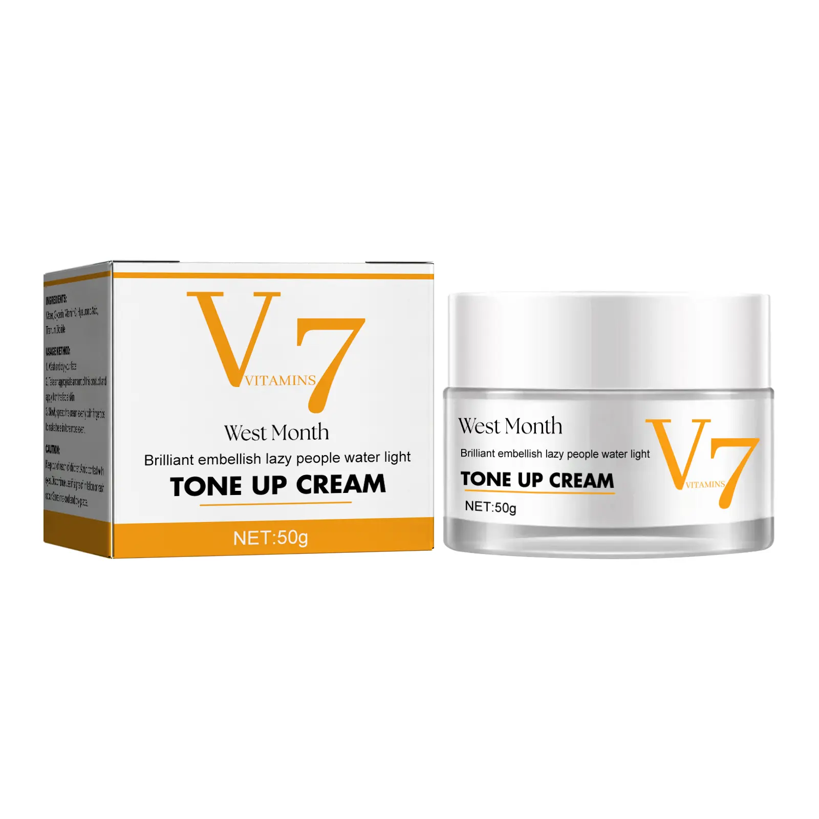 West&Month Brightening Cream: My Honest Thoughts After 3 Weeks 1 West&Month Brightening Cream jar on a vanity