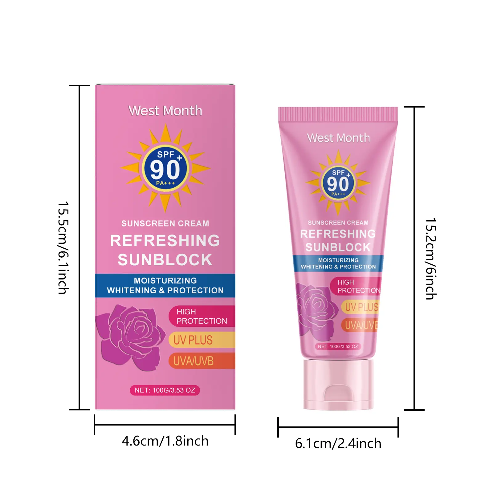 Brightening Protecting Cream Outdoor Moisturizer for Face & Body - West&Month 1 brightening protecting cream outdoor moisturizing West Month 093 2280