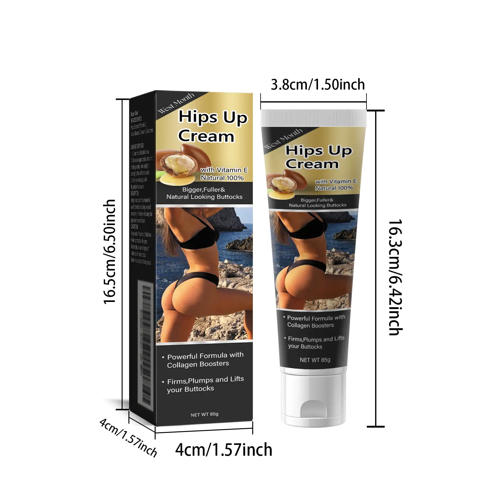 Butt Firming Cream for Moisturizing & Tightening - West&Month 1 butt firming cream moisturize soothe dry skin West Month 089 2221