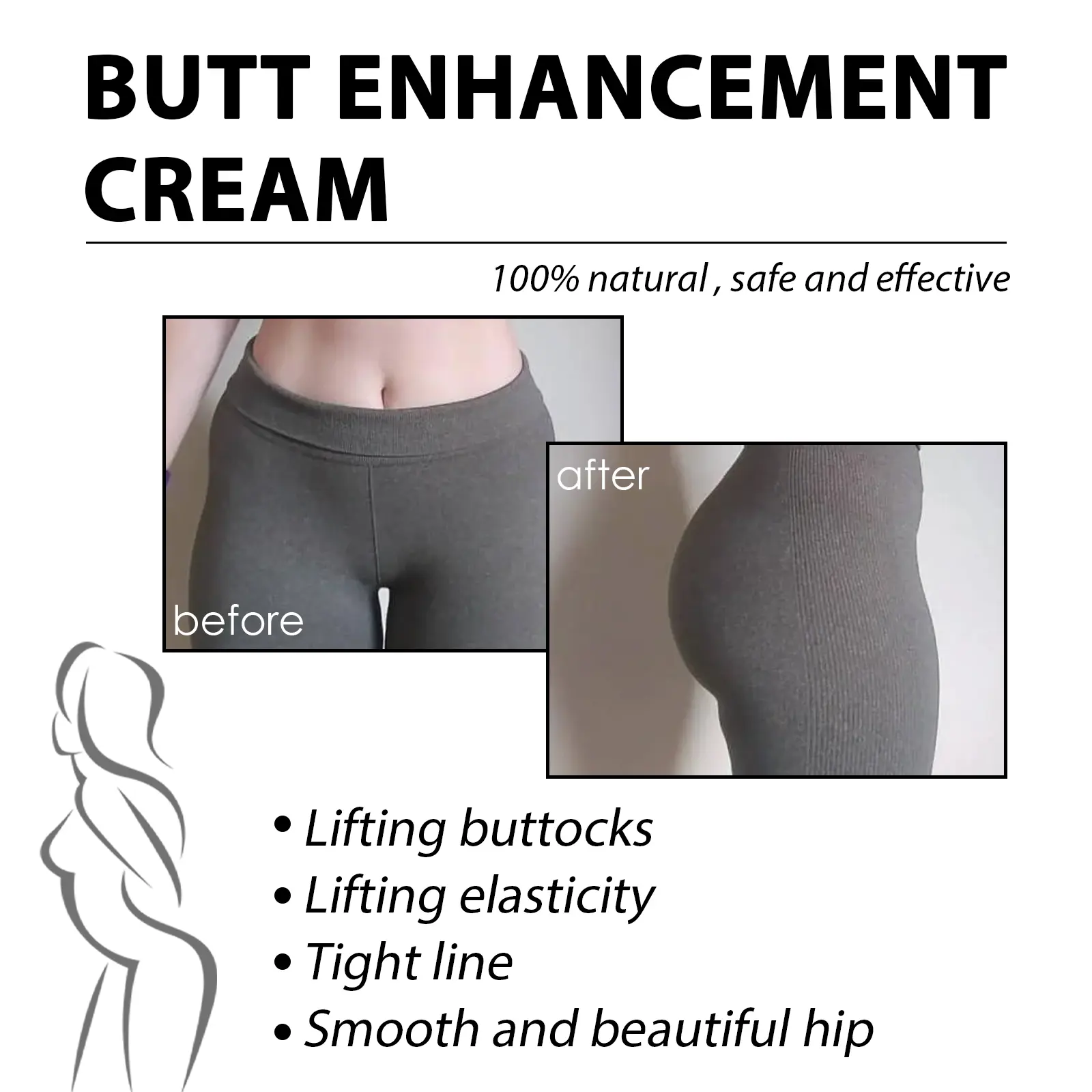 Butt Firming Cream for Moisturizing & Tightening - West&Month 6 butt firming cream moisturize soothe dry skin West Month 089 2226