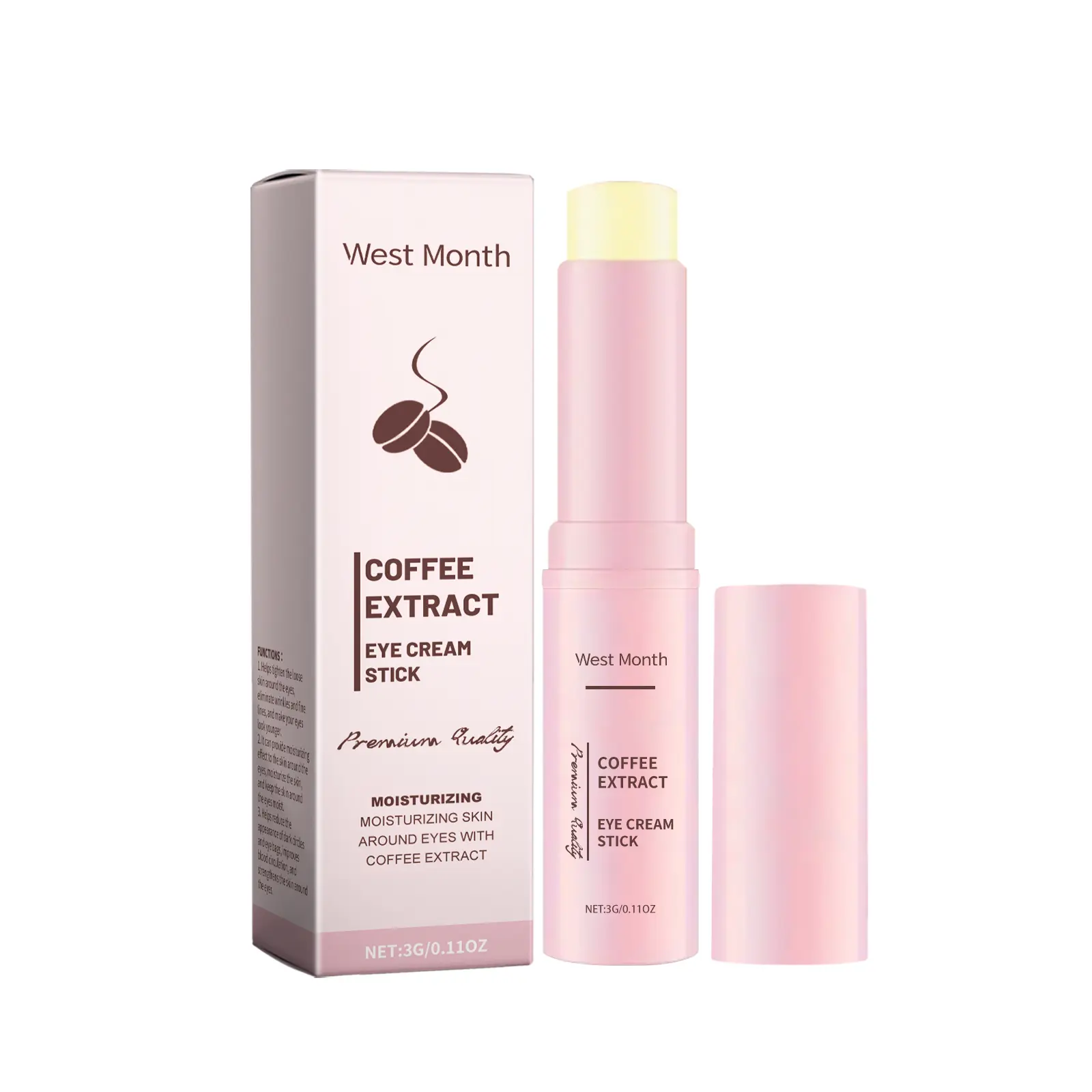 West&Month Caffeine Eye Cream Bar Review: My Honest Experience 1 West&Month Caffeine Eye Cream Bar on a bathroom counter