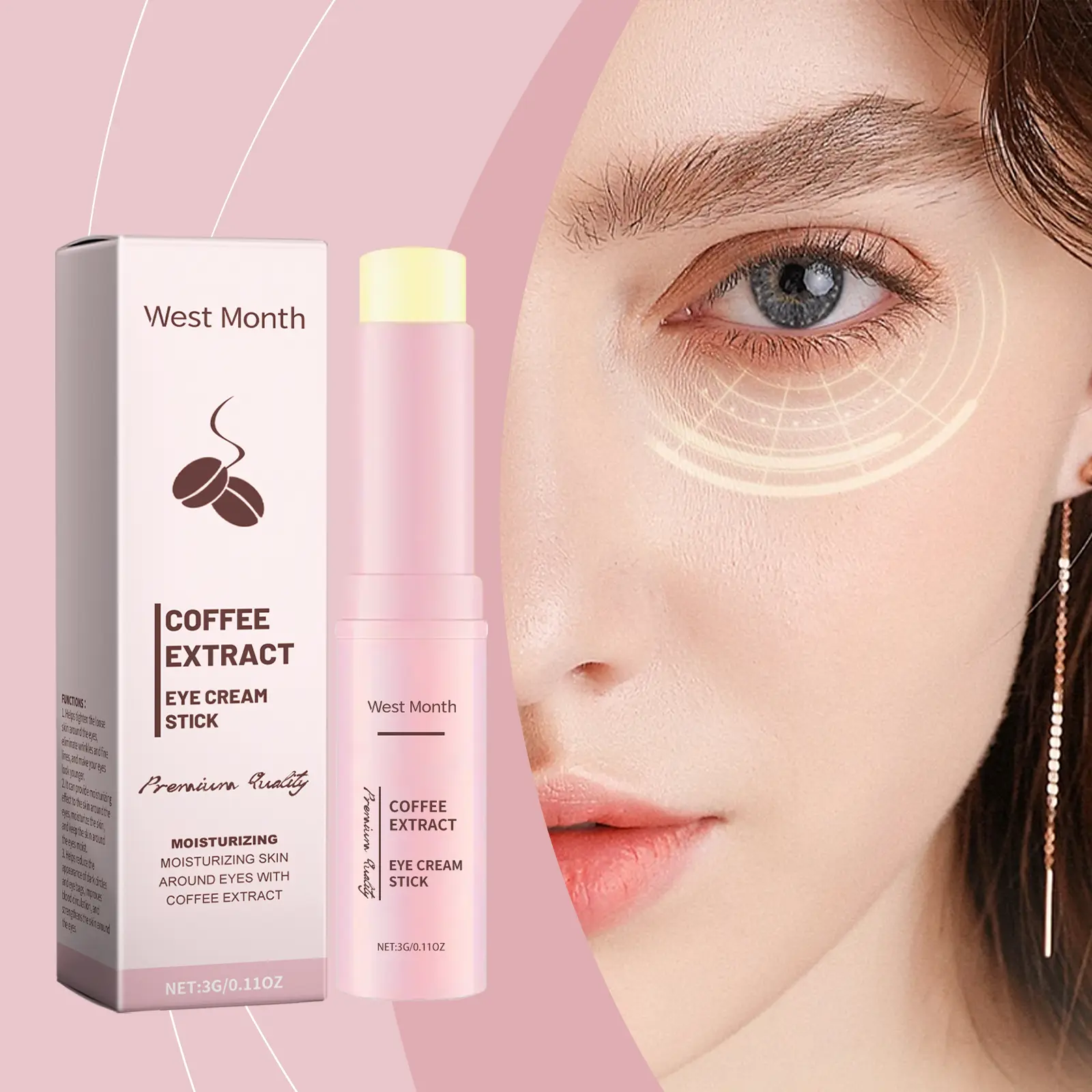 West&Month Caffeine Eye Cream Bar Review: My Honest Experience 2 Close-up of the West&Month Eye Cream Bar texture
