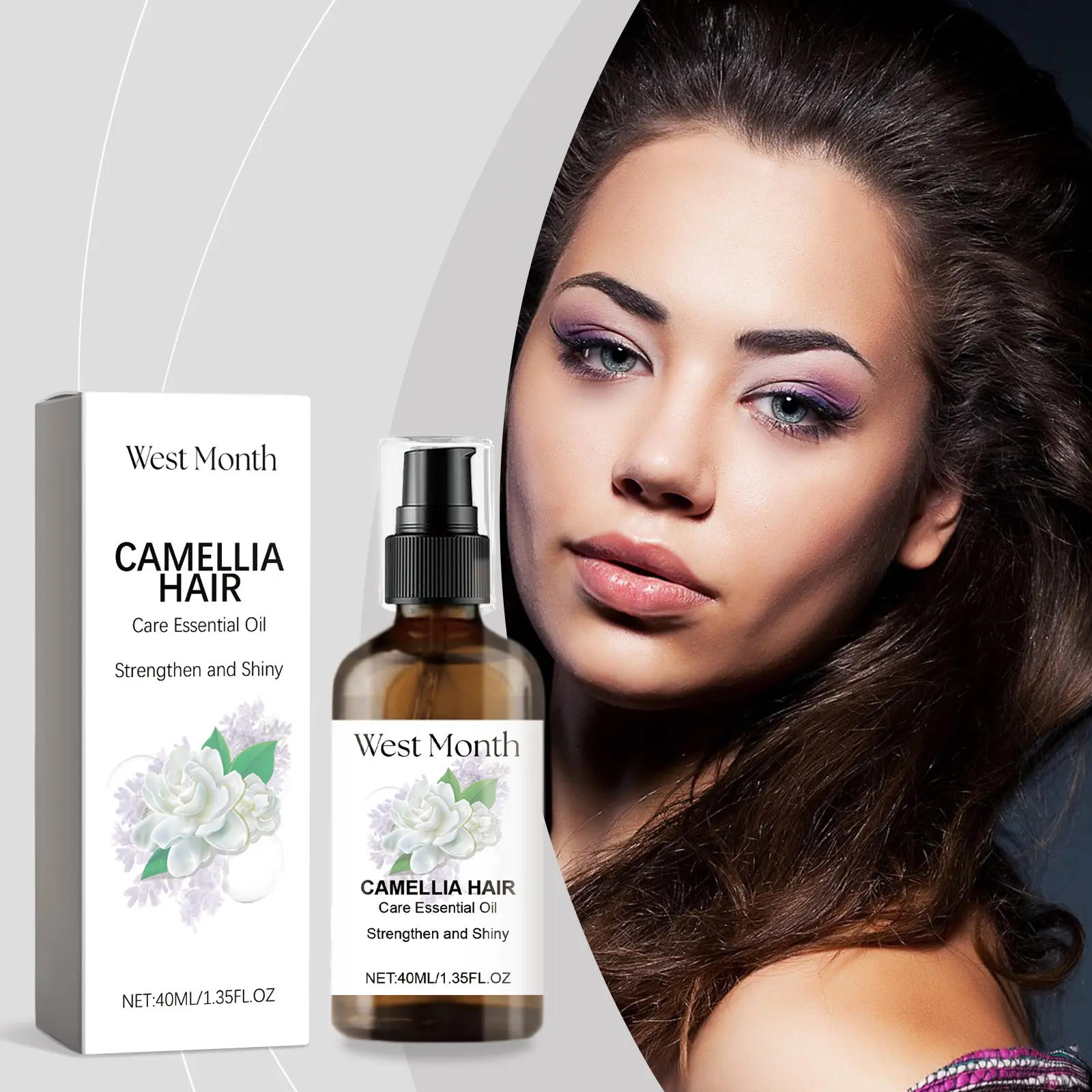 Camellia Hair Oil for Dry Hair - Nourishing & Softening - West&Month 2 camellia hair oil nourish dry soften West Month 160 3119