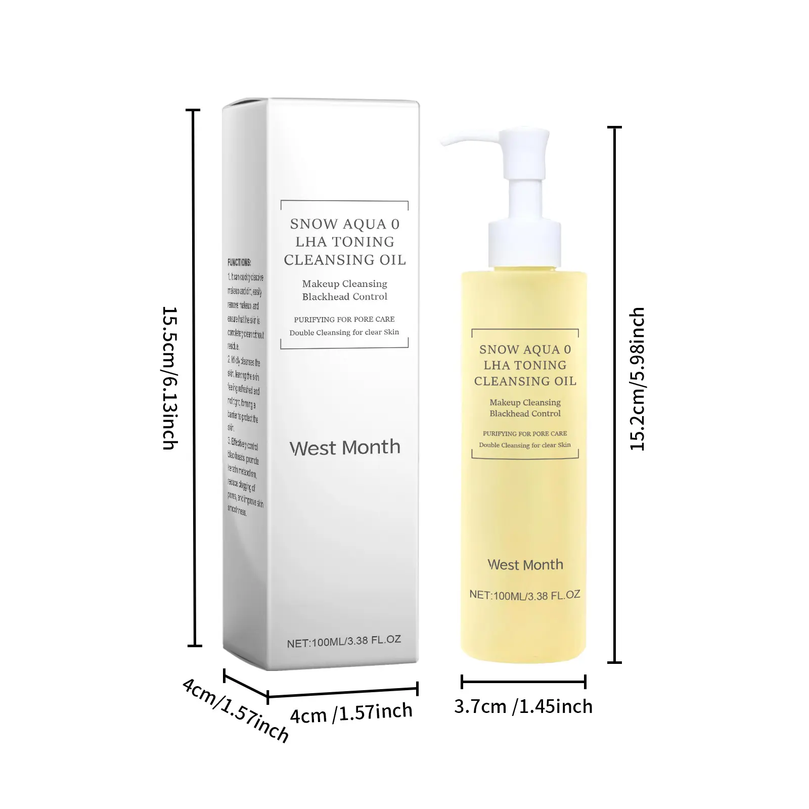 Citrus Gentle Cleansing Oil Moisturizing & Pore Cleansing - West&Month 1 citrus cleansing oil care clean pores refresh West Month 245 4210