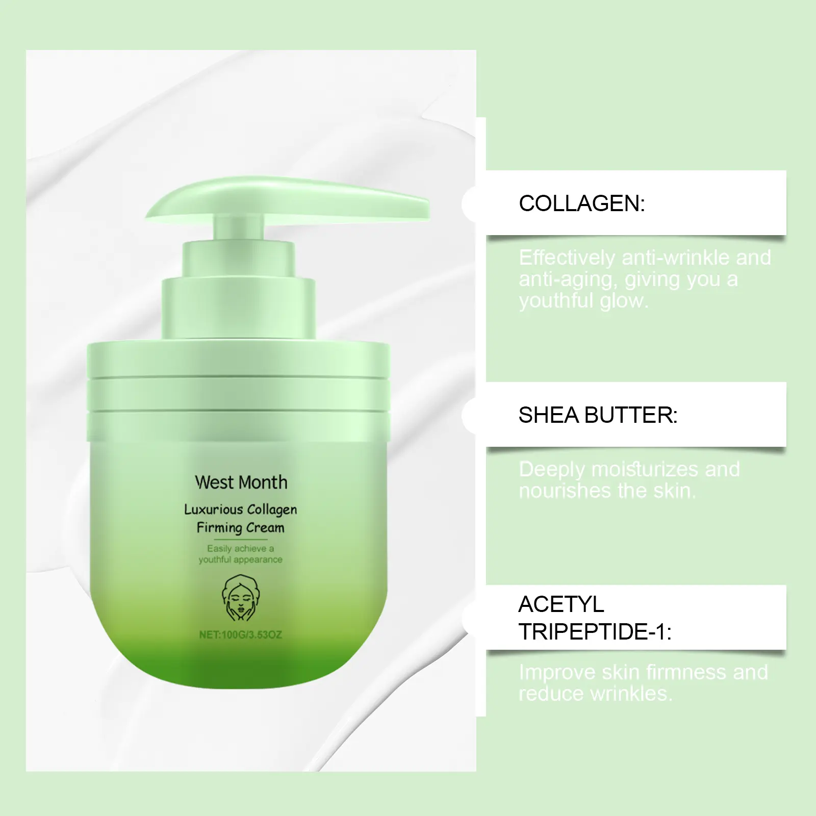 Collagen Body Moisturizer for Hydrating & Firming Skin - West&Month 5 collagen body moisturizer hydrate firm West Month 599 8842