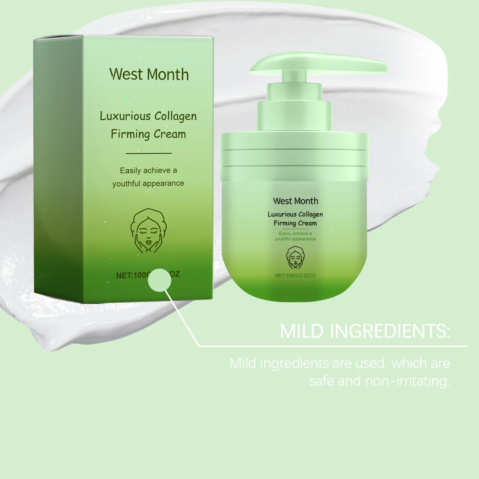 Collagen Body Moisturizer for Hydrating & Firming Skin - West&Month 7 collagen body moisturizer hydrate firm West Month 599 8844