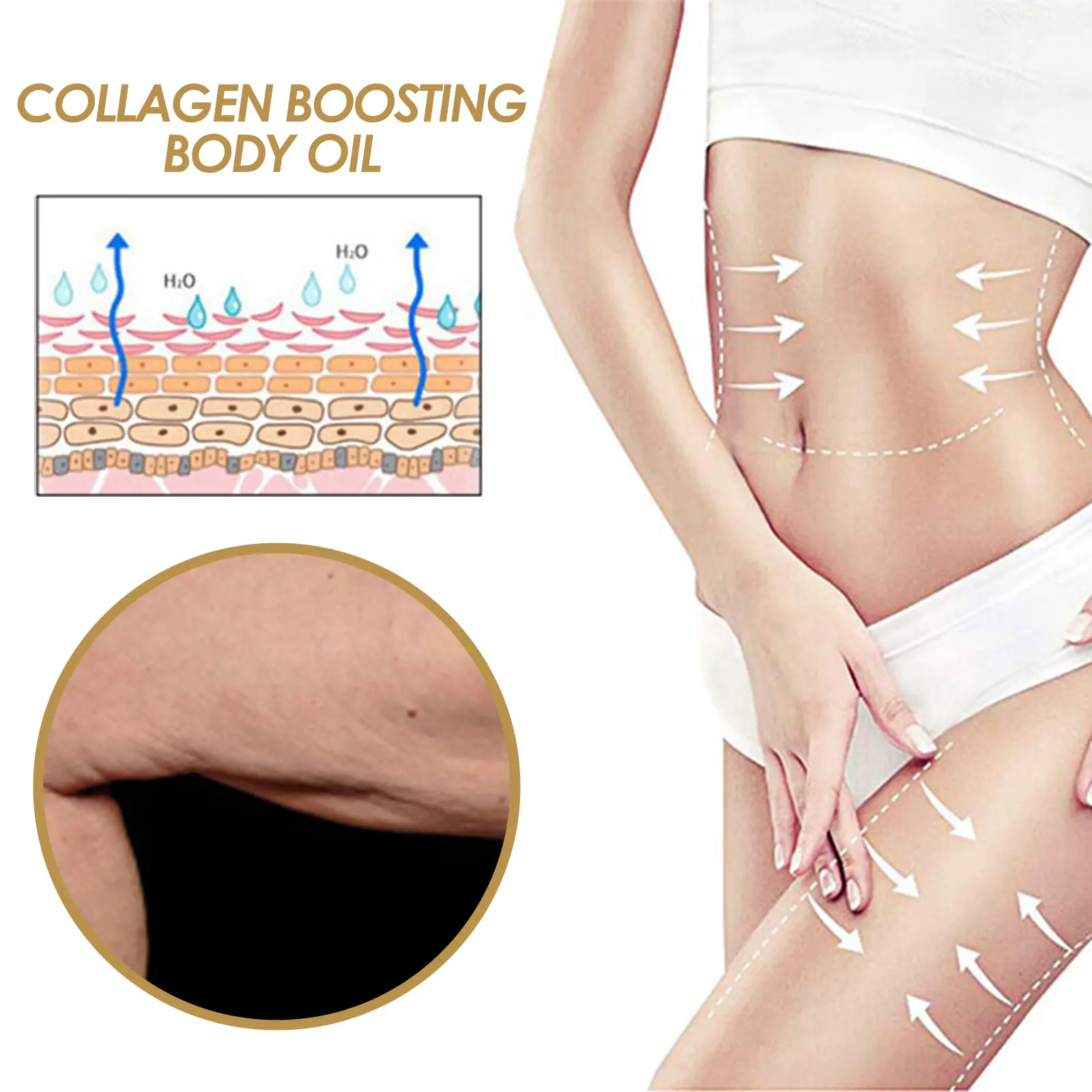 Collagen Body Oil for Firming and Moisturizing - West&Month 7 collagen body oils firming tummy arm slimming West Month 279 4622