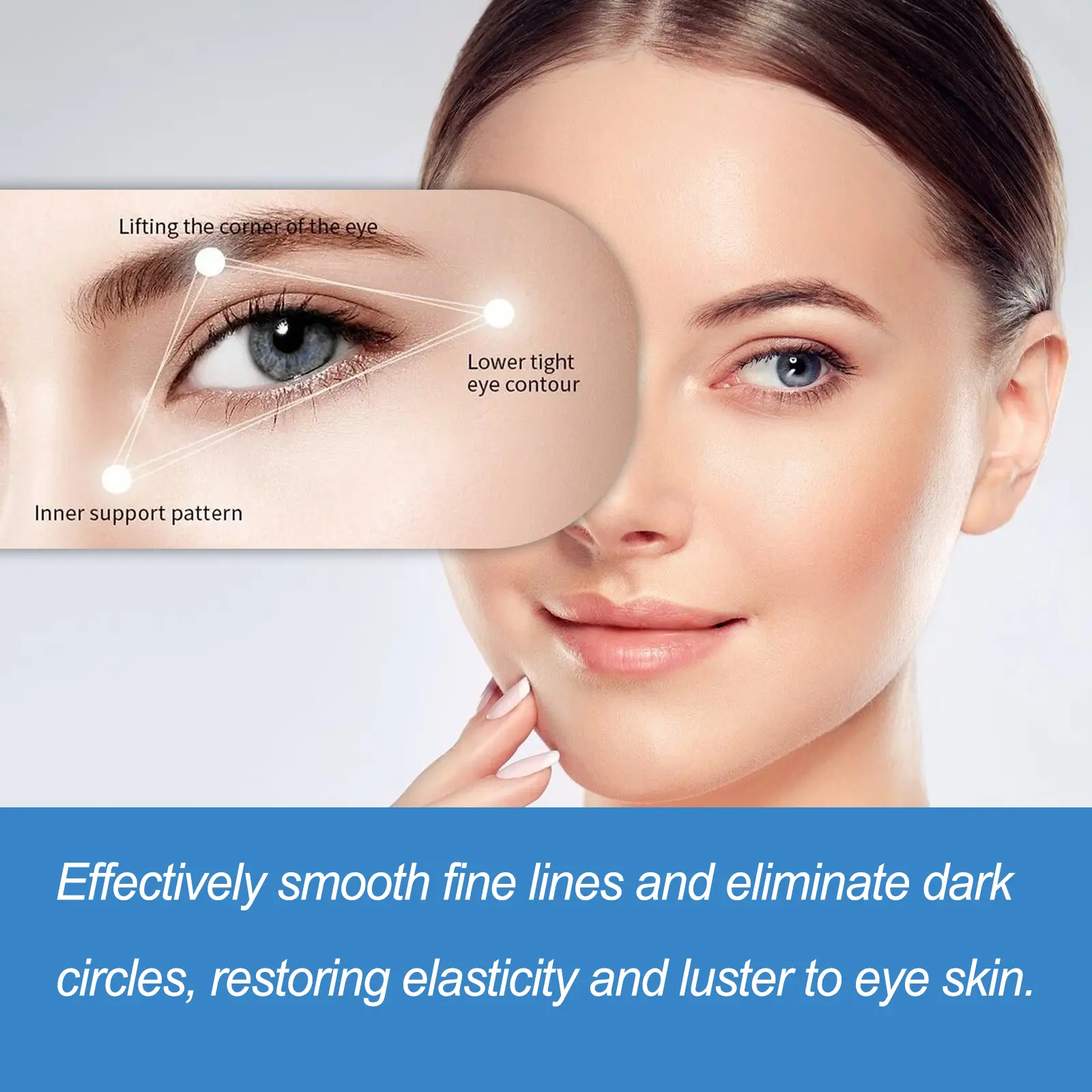 Collagen Eye Strips for Fine Lines and Dark Circles - West&Month 8 collagen eye strips lighten lines firm hydrate West Month 365 5765