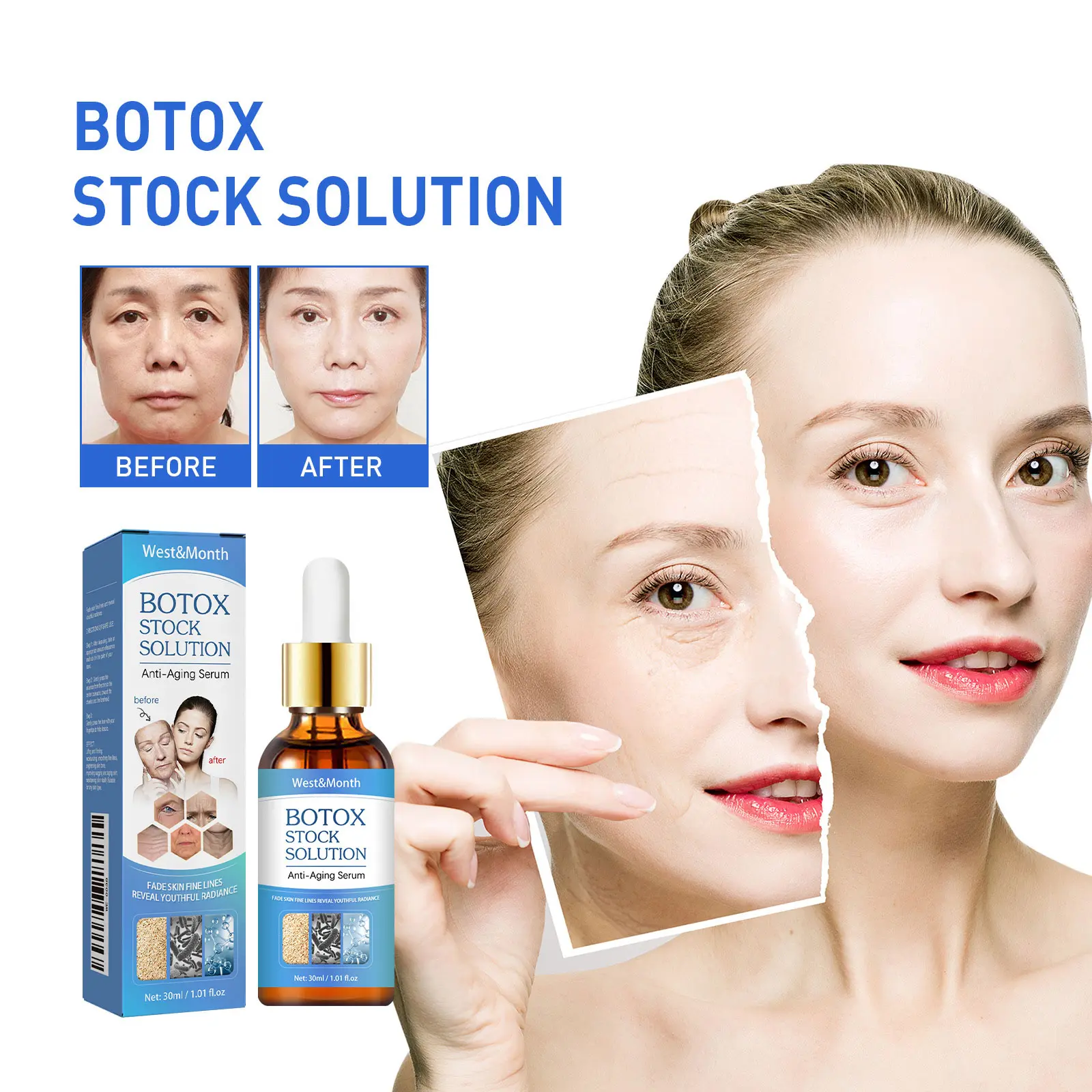 Collagen Face Essence Hydrating Moisturizer for Smooth Skin - West&Month 1 collagen face essence nourish hydrate West Month 053 1767