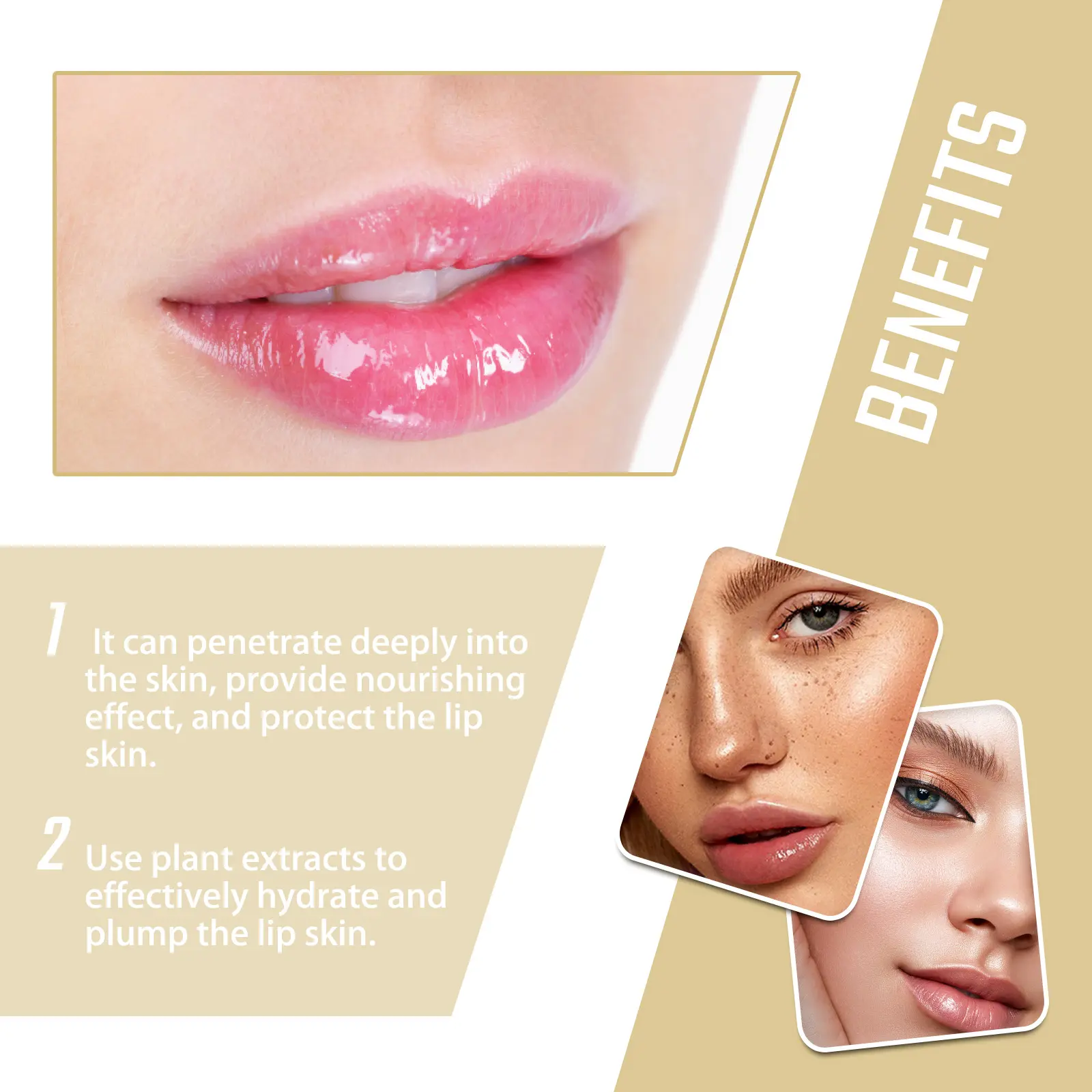 Collagen Lip Mask for Dry Lips - Hydrating Treatment - West&Month 5 collagen lip mask repair dry hydrate light line West Month 179 3354