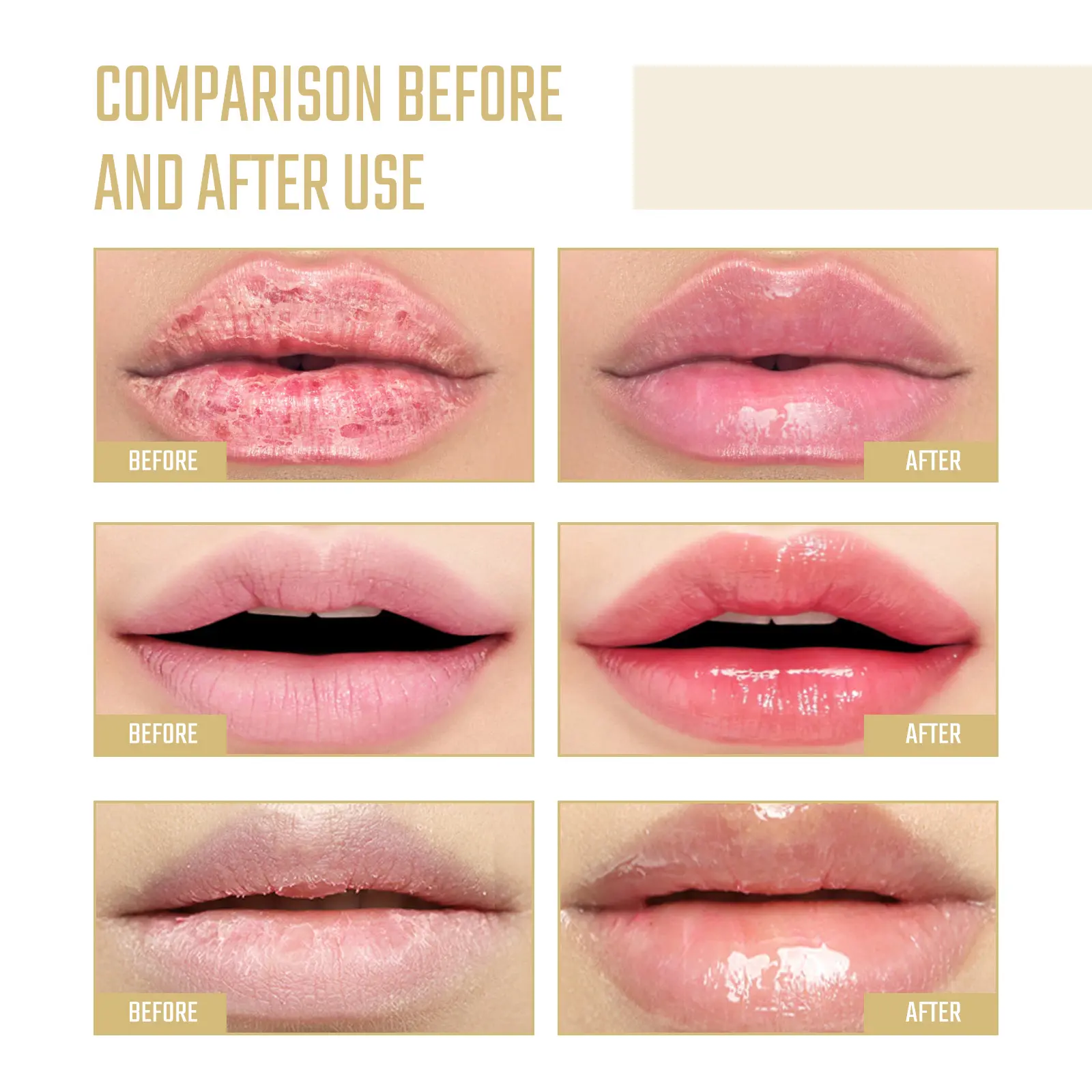 Collagen Lip Mask for Dry Lips - Hydrating Treatment - West&Month 9 collagen lip mask repair dry hydrate light line West Month 179 3358