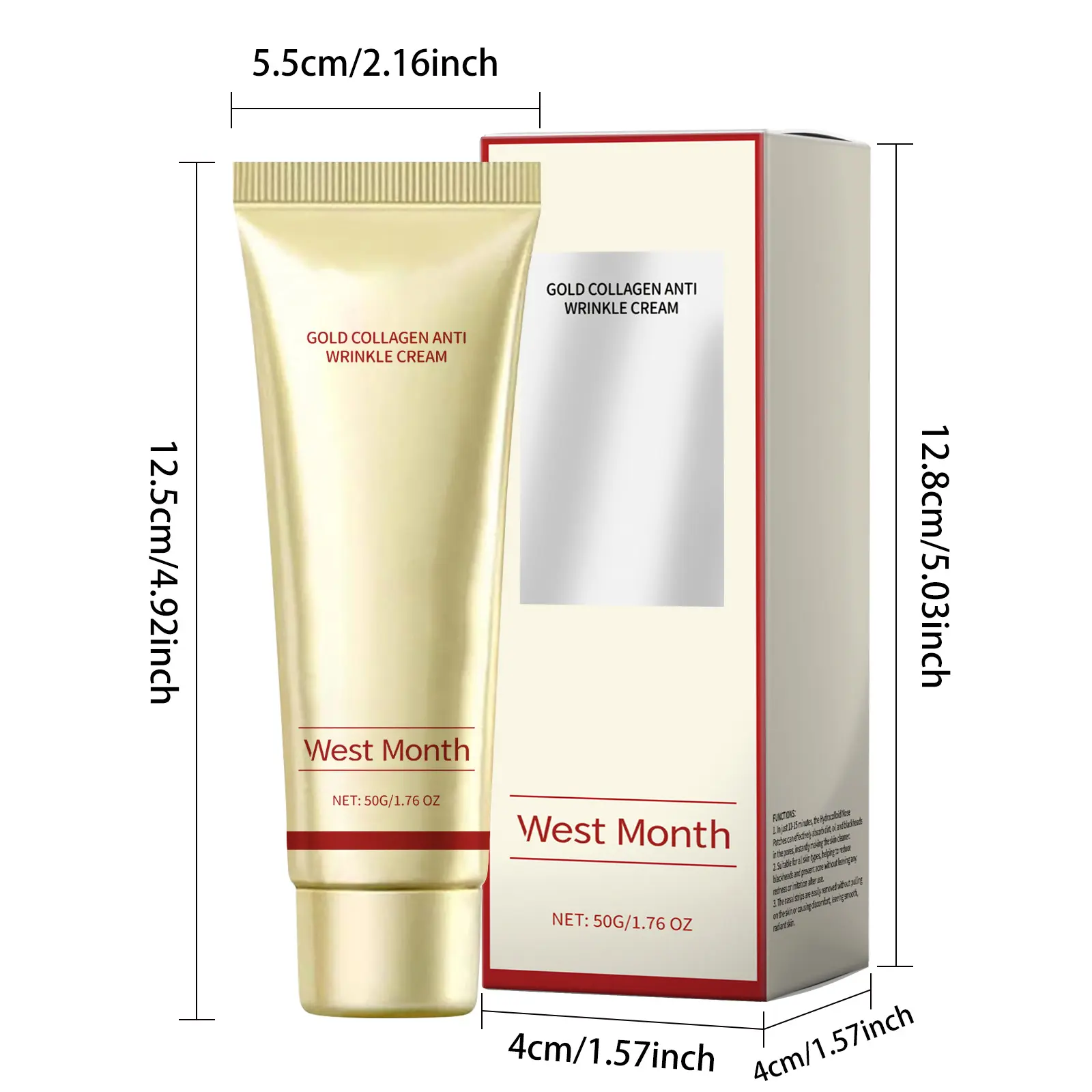 Collagen Moisturizing Face Cream for Brightening & Firming - West 1 collagen moisturizing cream nourish facial brighten West Month 614 9002