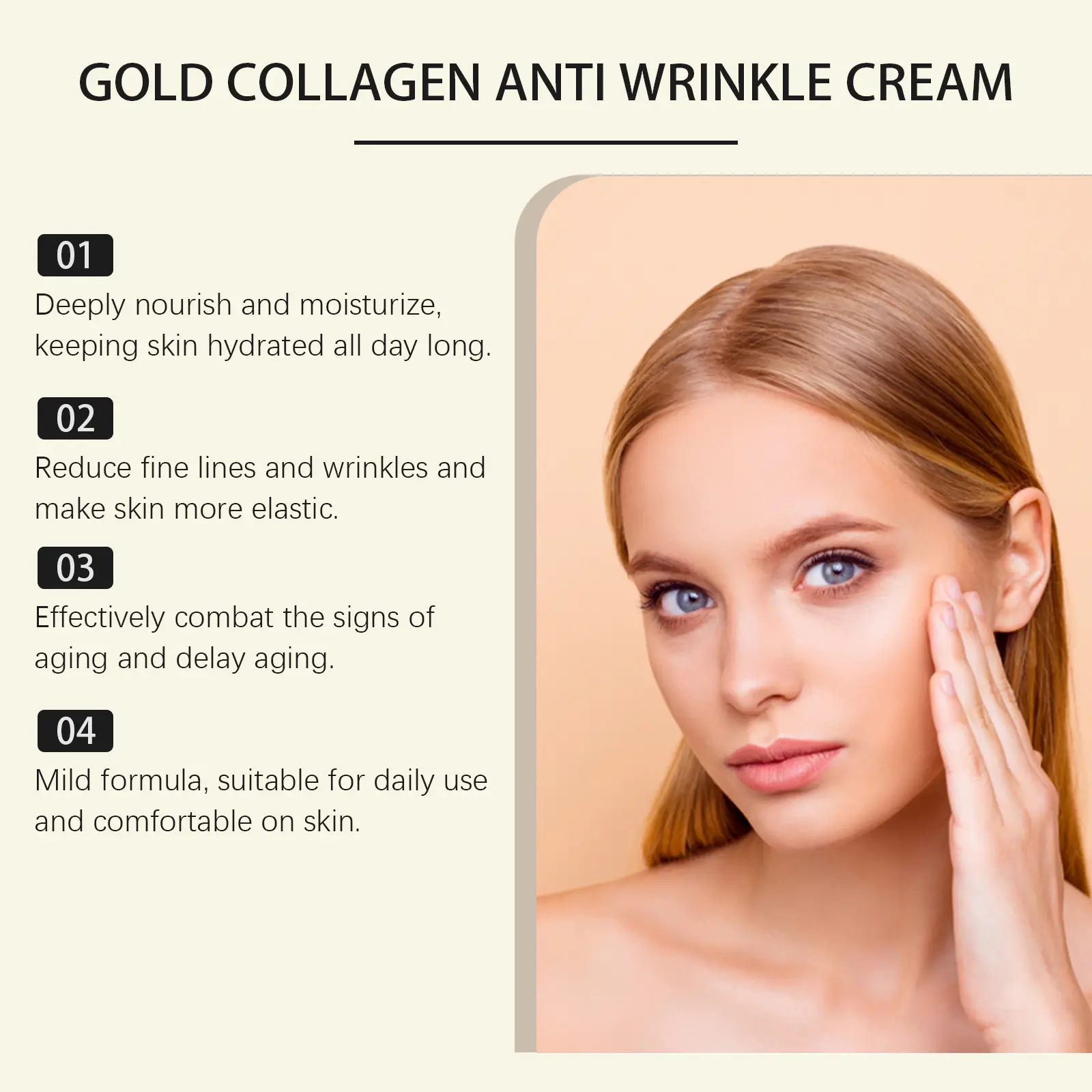 Collagen Moisturizing Face Cream for Brightening & Firming - West 5 collagen moisturizing cream nourish facial brighten West Month 614 9003