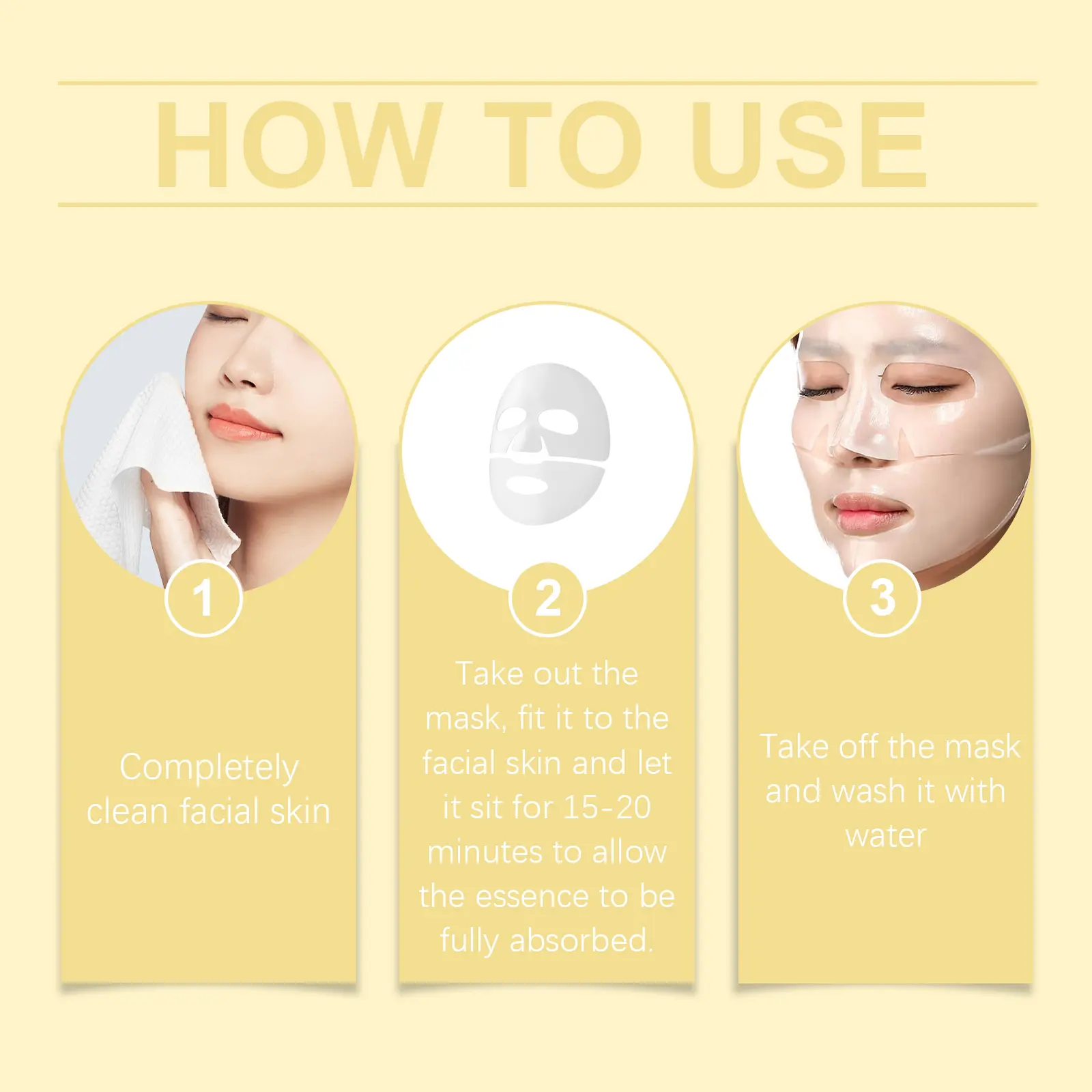 Collagen Moisturizing Mask for Elasticity & Firming - West&Month 4 collagen moisturizing mask nourish hydrate facial West Month 551 8362