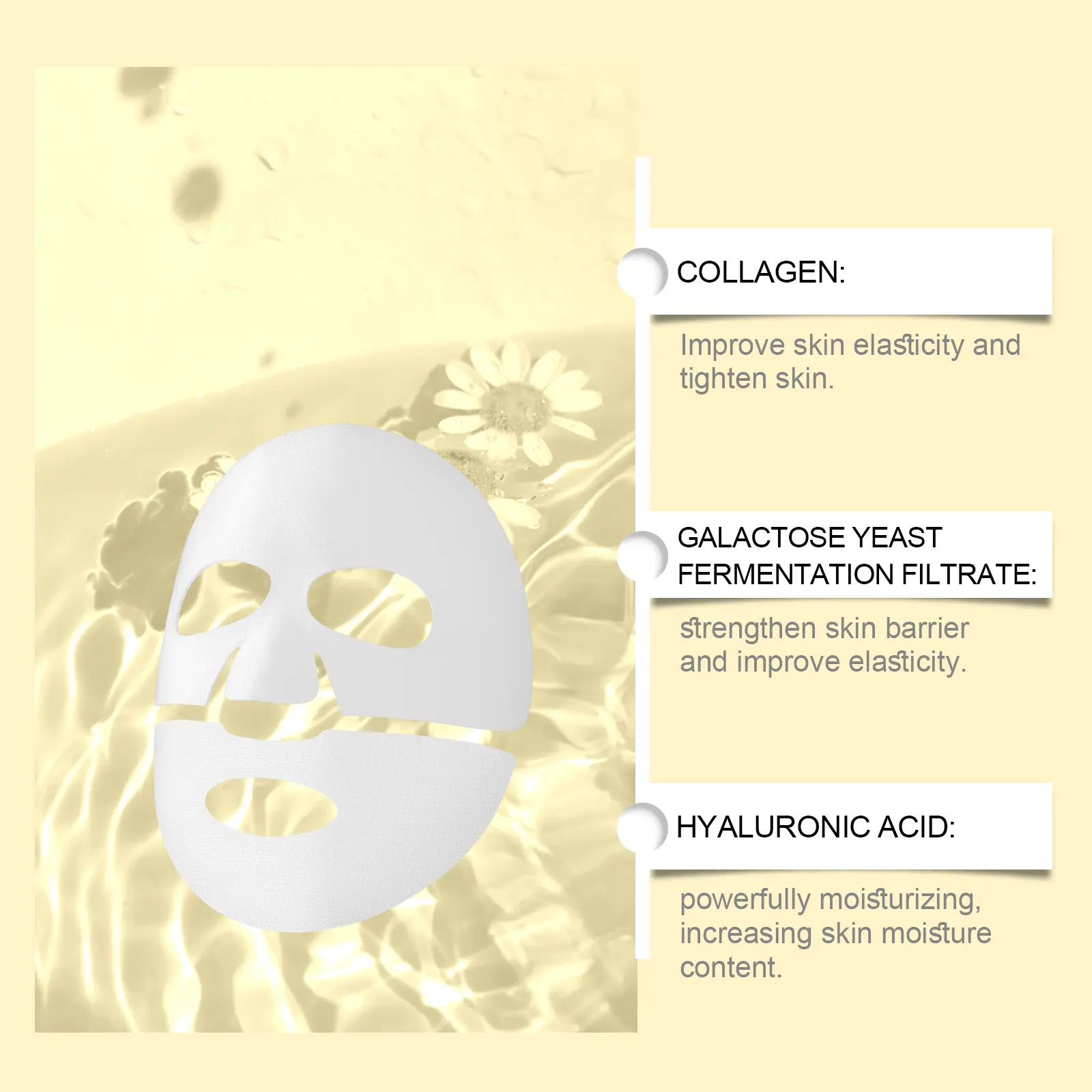 Collagen Moisturizing Mask for Elasticity & Firming - West&Month 7 collagen moisturizing mask nourish hydrate facial West Month 551 8365
