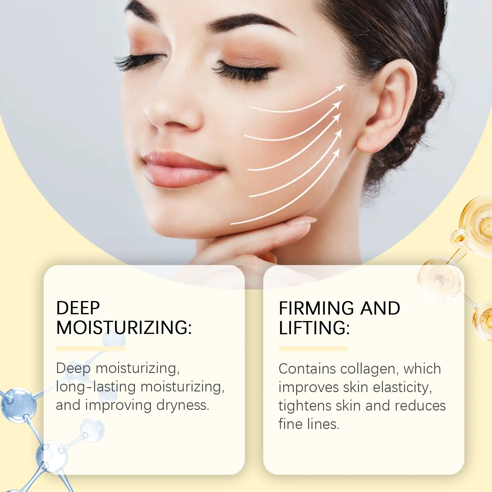 Collagen Moisturizing Mask for Elasticity & Firming - West&Month 8 collagen moisturizing mask nourish hydrate facial West Month 551 8366
