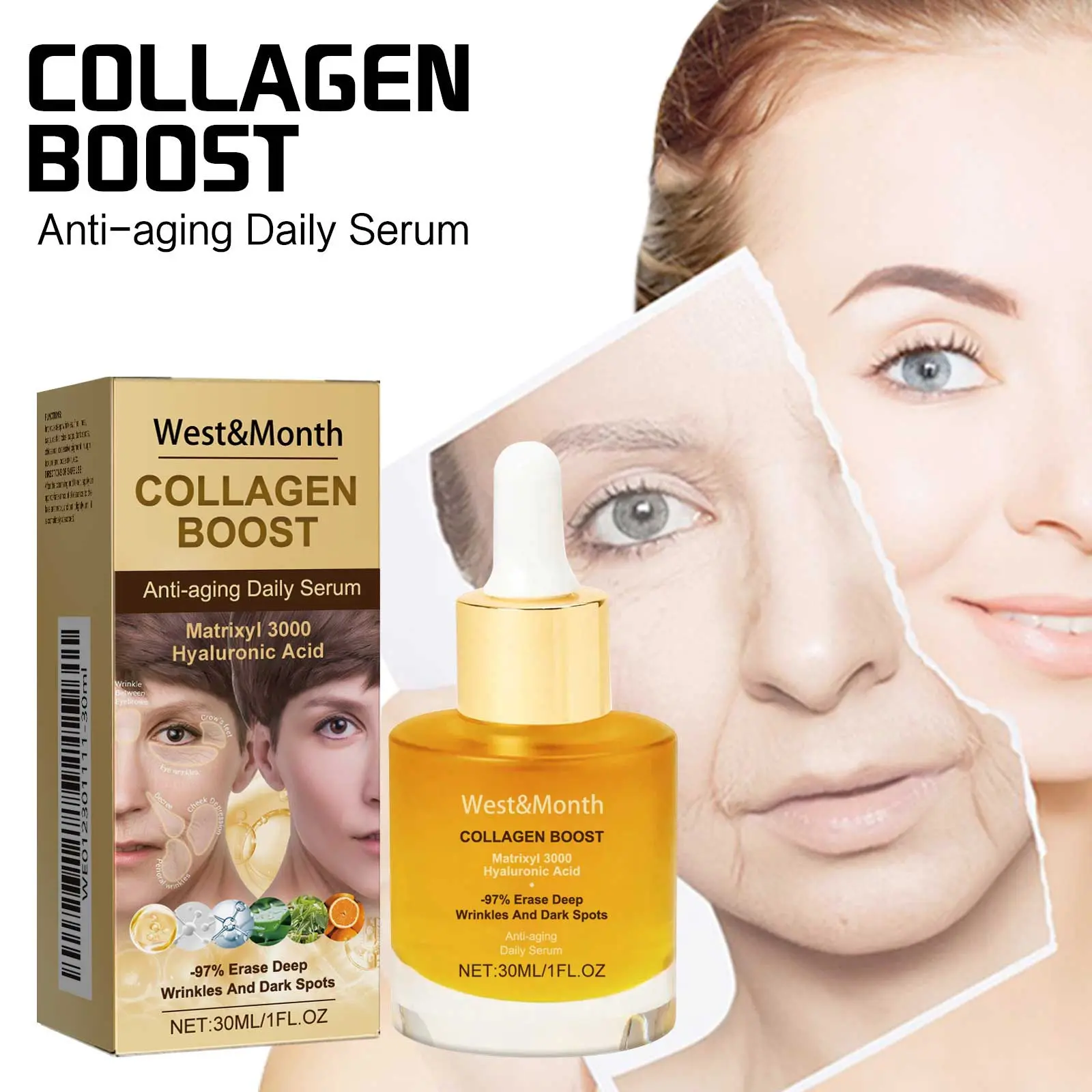 West&Month Collagen Essence Review: My Realistic Results After 30 Days 2 Close up of the West&Month Collagen Essence dropper