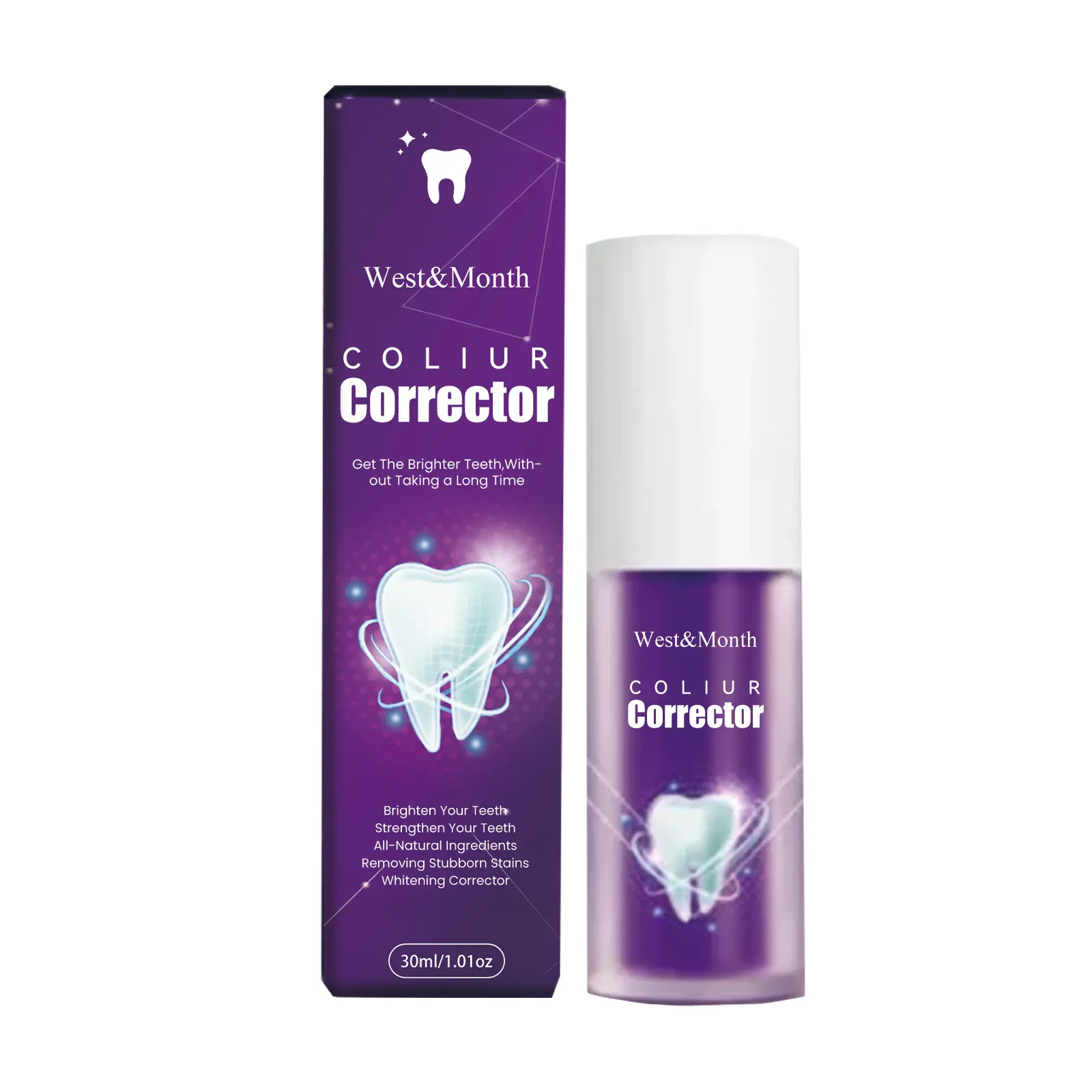 West&Month Color Correcting Toothpaste Review: A Real User's Take 2 Close-up of West&Month toothpaste on a toothbrush