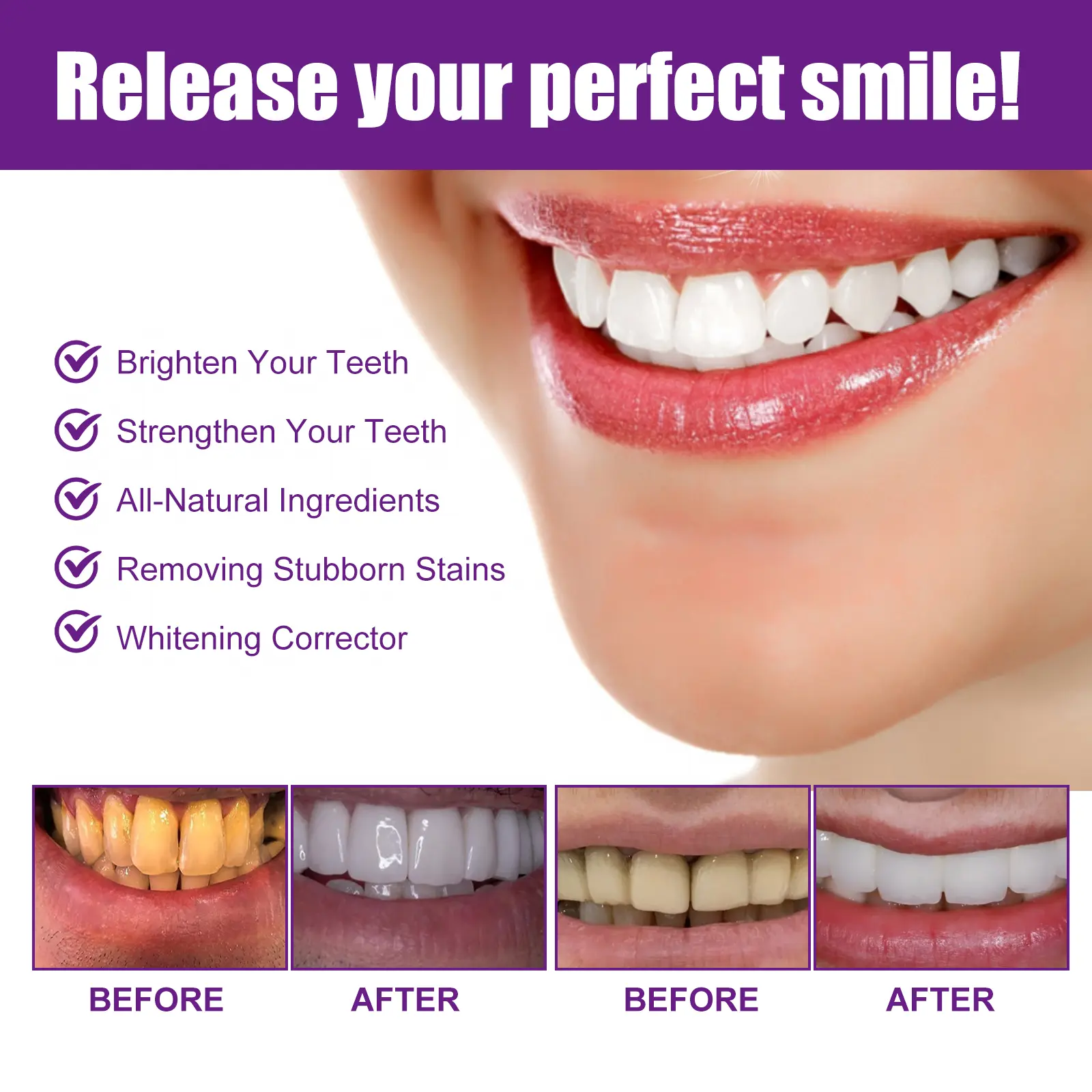 Color Correcting Toothpaste for Teeth Whitening & Stain Removal West&Month 4 color correcting teeth whitening toothpaste West Month 016 1306