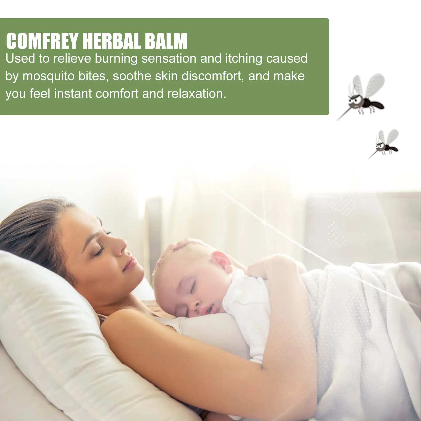 Mosquito Bite Itch Relief Comfrey Herbal Balm for Kids - West&Month 8 comfrey herbal balm baby anti itch mosquito West Month 397 6210