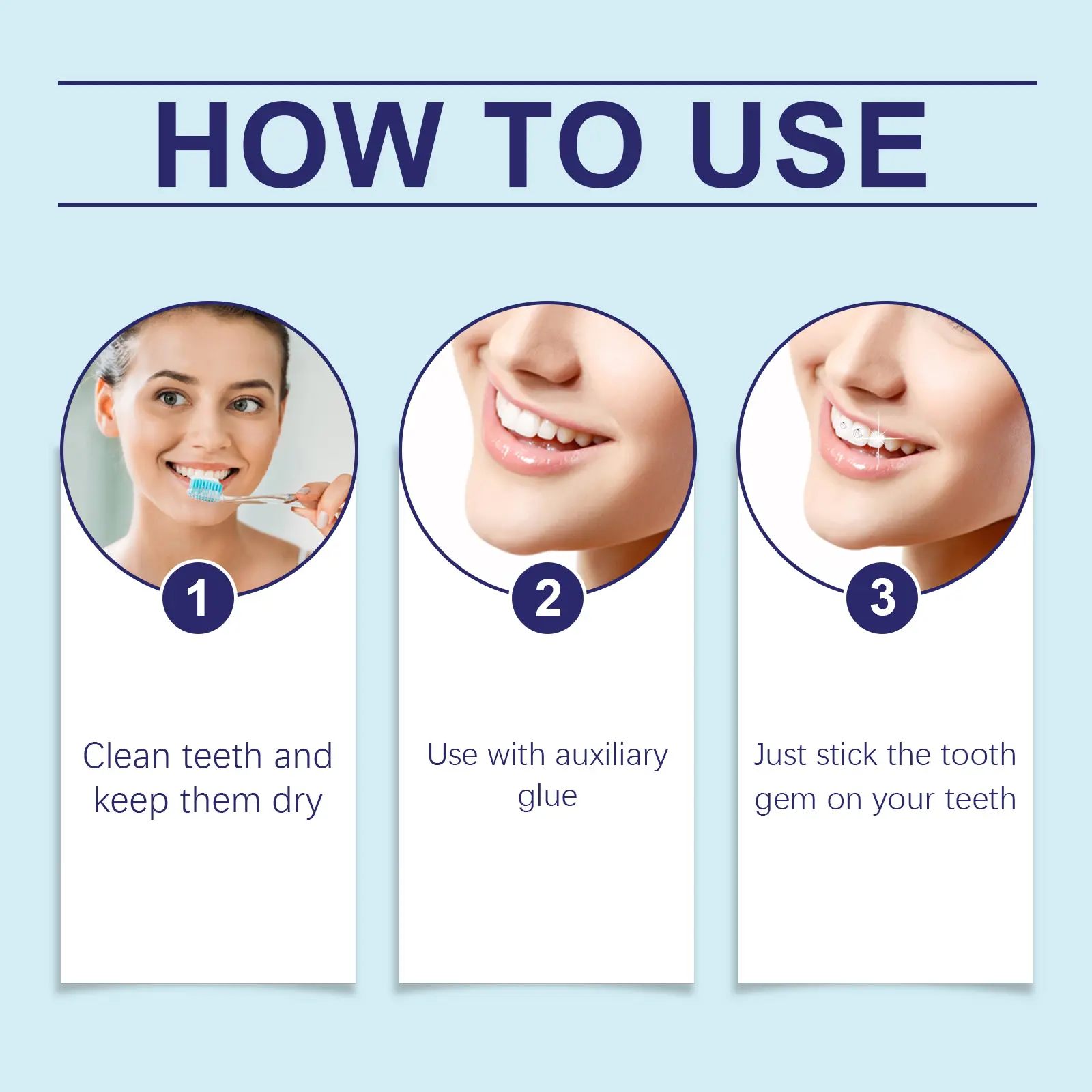 Crystal Tooth Gems for a Sparkling Smile - West&Month 4 crystal dental drill decorative brighten smile West Month 447 6887