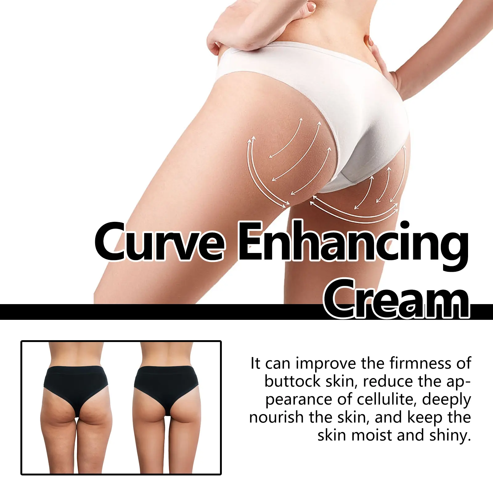 Curve Enhancing Cream for Hips and Body Contouring - West&Month 6 curve enhancing cream sculpt hips firm curves West Month 094 2298