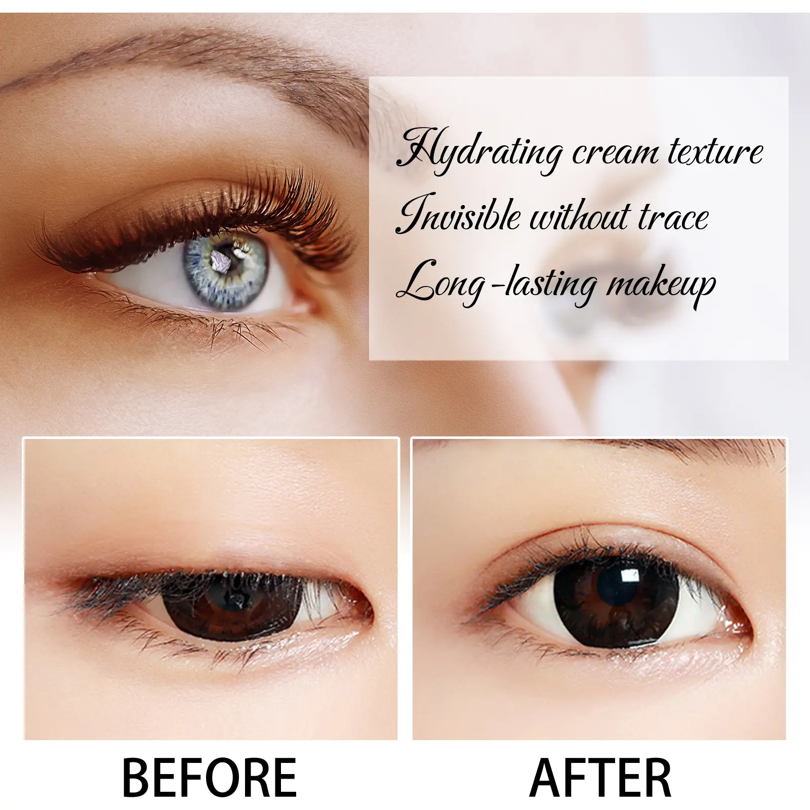 Double Eyelid Cream Natural Invisible Waterproof Styling - West&Month 8 double eyelid cream long lasting waterproof West Month 231 4021