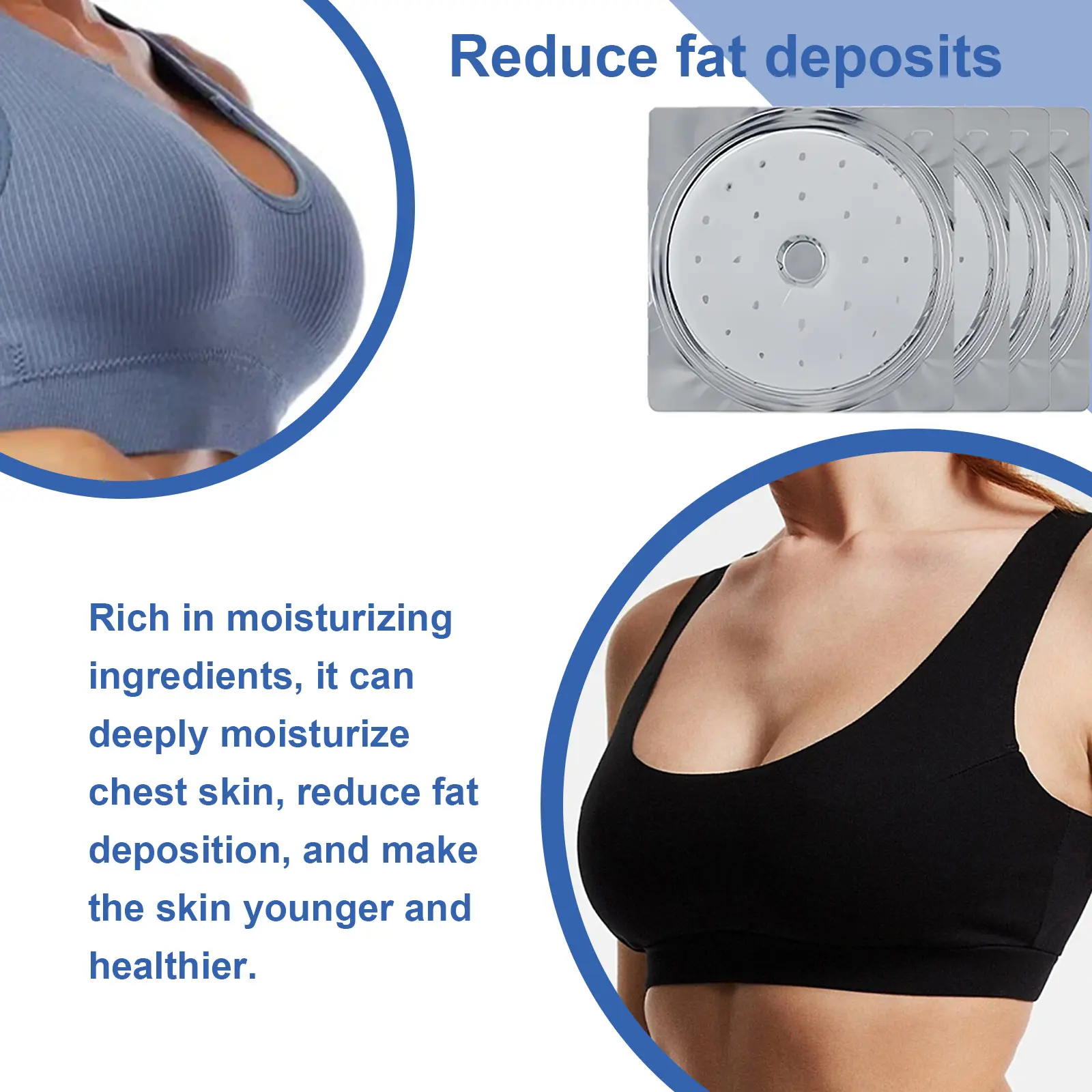 Breast Enhancement Patch for Skin Firmness and Hydration - West&Month 7 enhancement patch improve chest line firm anti sag West Month 432 6693