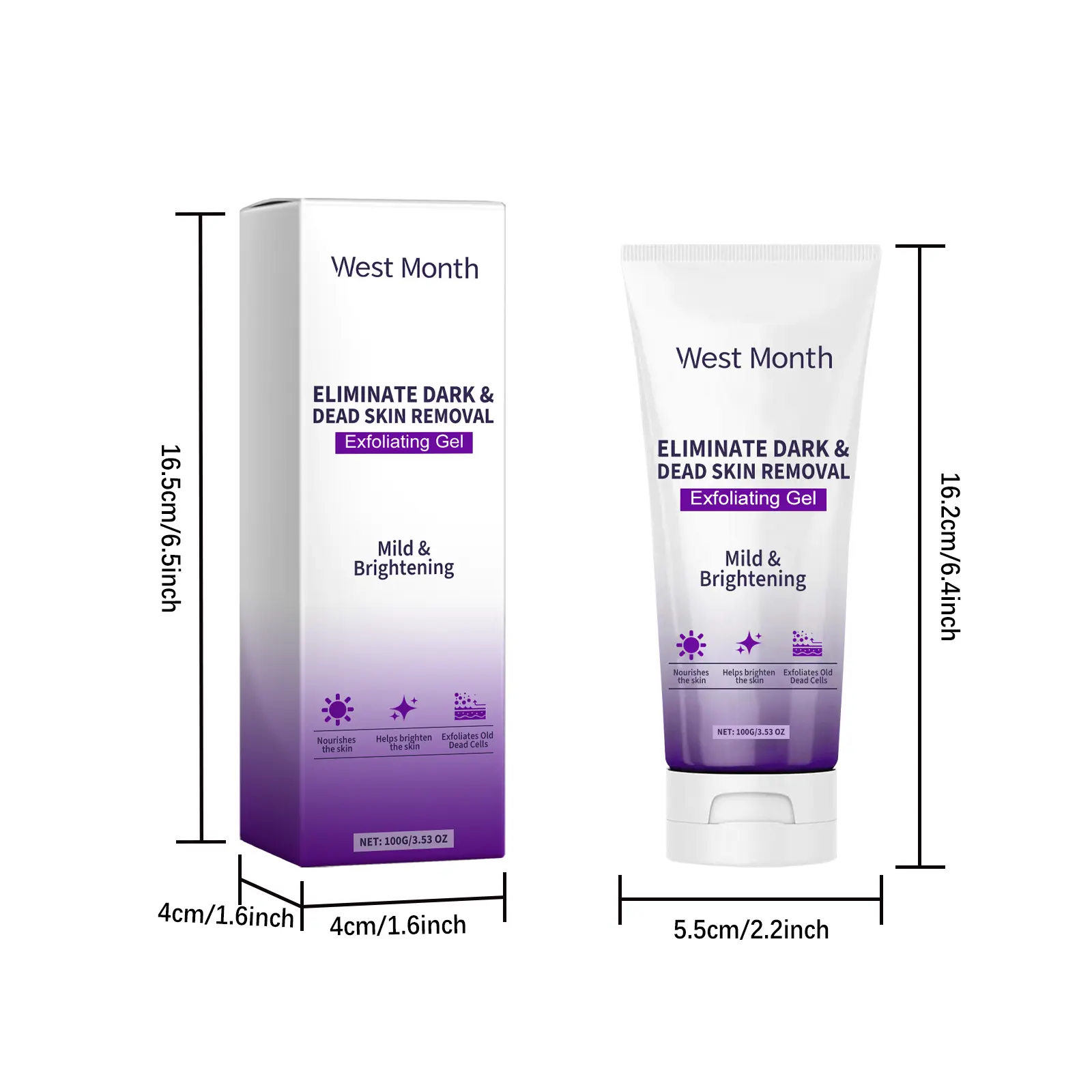 Exfoliating Gel for Brightening and Hydration West Month - West 1 exfoliating gel gently exfoliate brighten West Month 300 4911