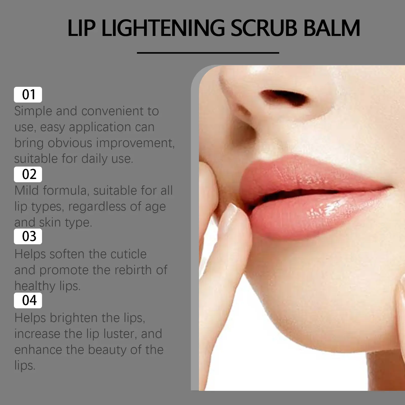 Exfoliating Lip Scrub for Dry Lips with Hyaluronic Acid - West&Month 5 exfoliating lip scrub nourish moisturize dry West Month 173 3283