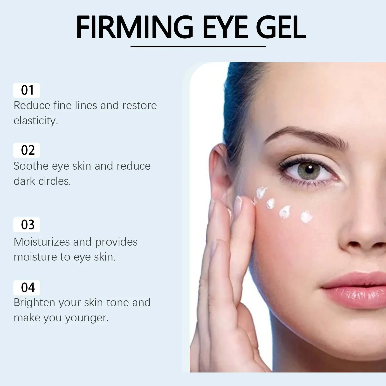 Eye Care Gel for Fine Lines & Moisturizing - West&Month 10 eye care gel tighten moisturize reduce lines West Month 673 9595