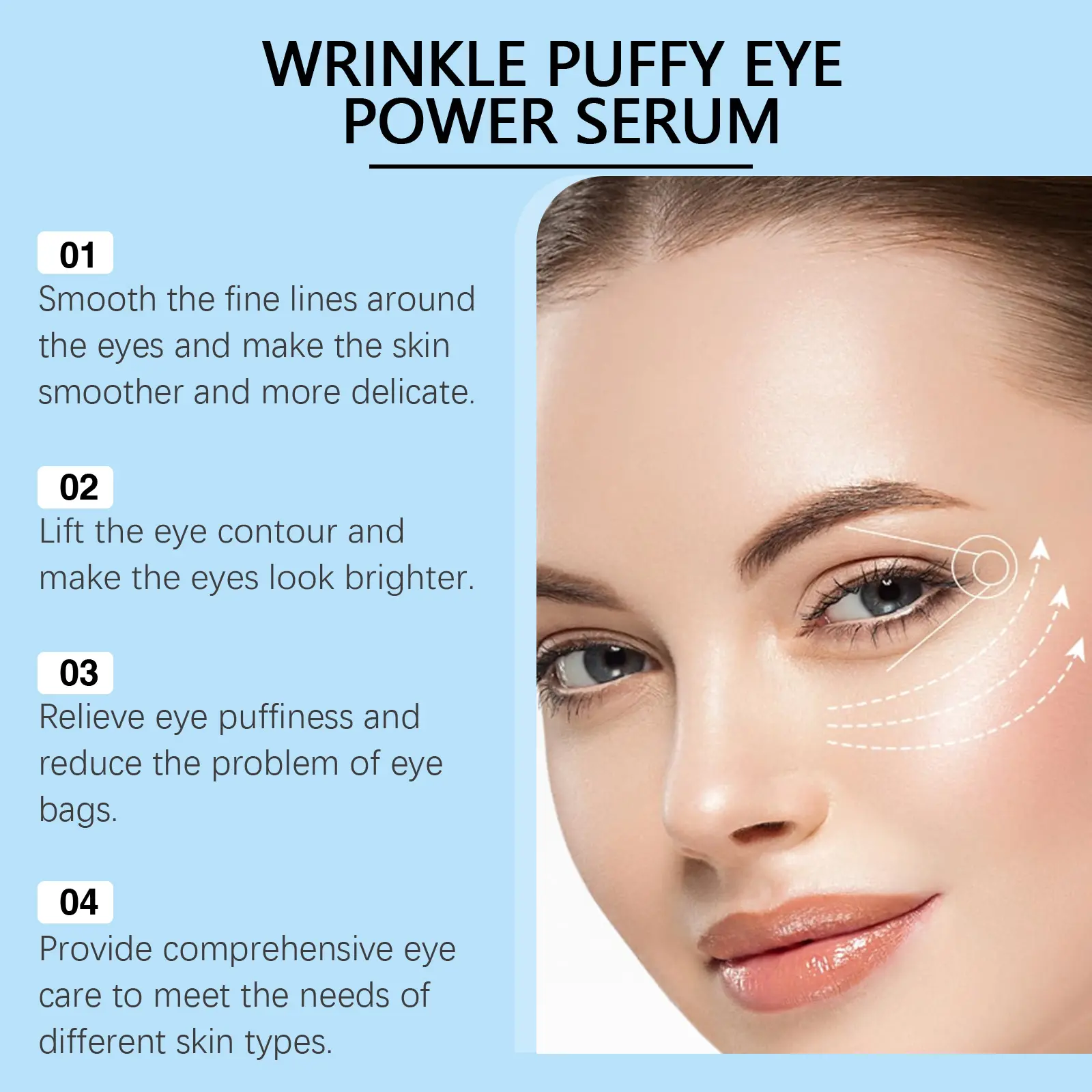 Eye Essence for Dark Circles, Puffiness & Fine Lines - West&Month 5 eye essence lighten lines gently care moisturize West Month 601 8864