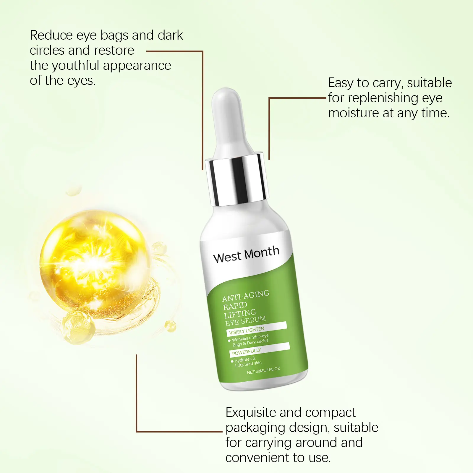 West&Month Eye Firming Essence for Moisturizing & Hydrating 7 eye essence moisturize light line lift firm West Month 608 8941