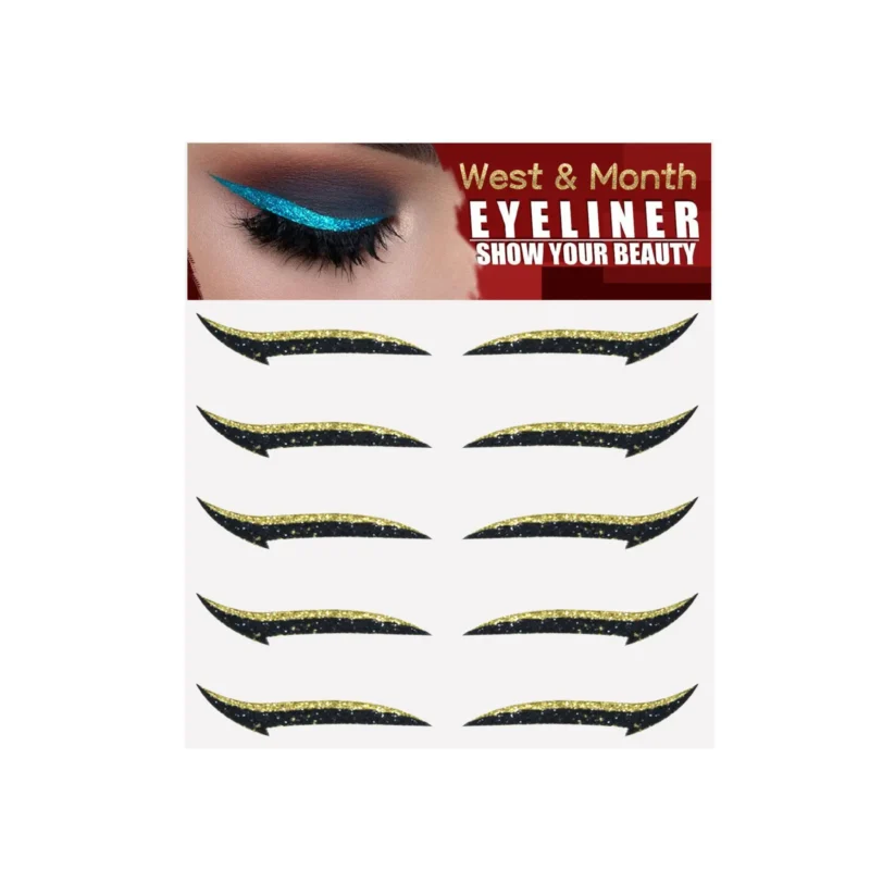 eyeliner-stickers-silver-light-stage-makeup-West-Month-120-2610 eyeliner stickers silver light stage makeup West Month 120 2610