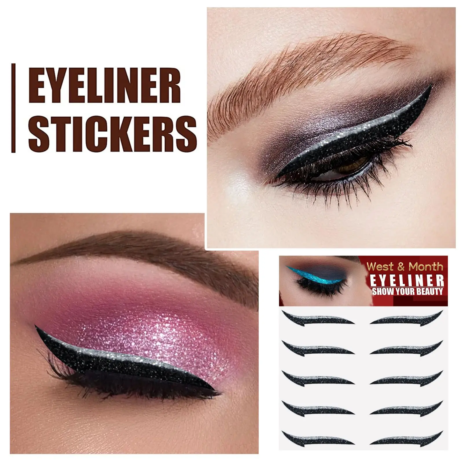Self-Adhesive Double Eyelid Stickers for Stage Makeup - West&Month 5 eyeshadow stage makeup eu us eyeliner West Month 148 2965