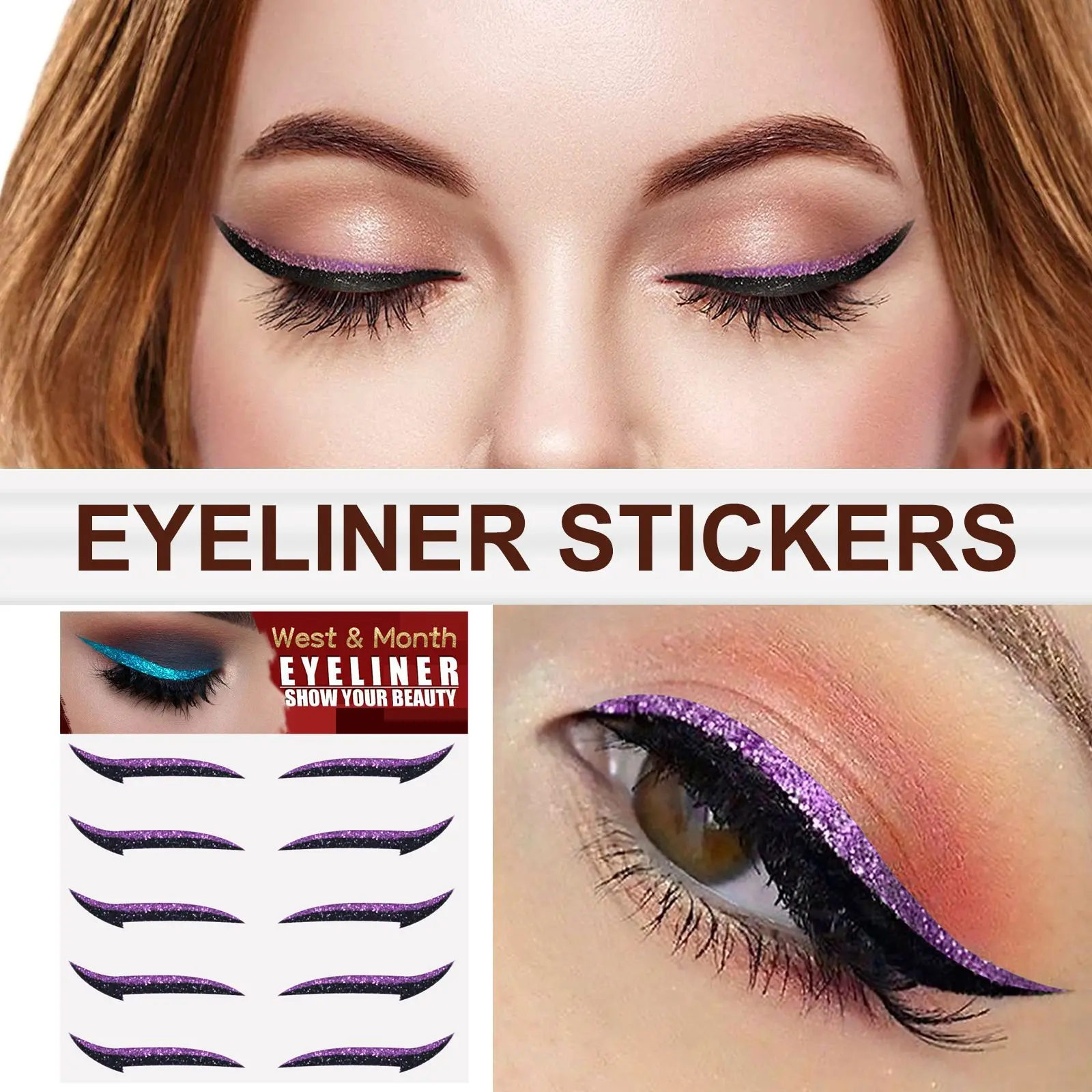 Self-Adhesive Double Eyelid Stickers for Stage Makeup - West&Month 7 eyeshadow stage makeup eu us eyeliner West Month 148 2967
