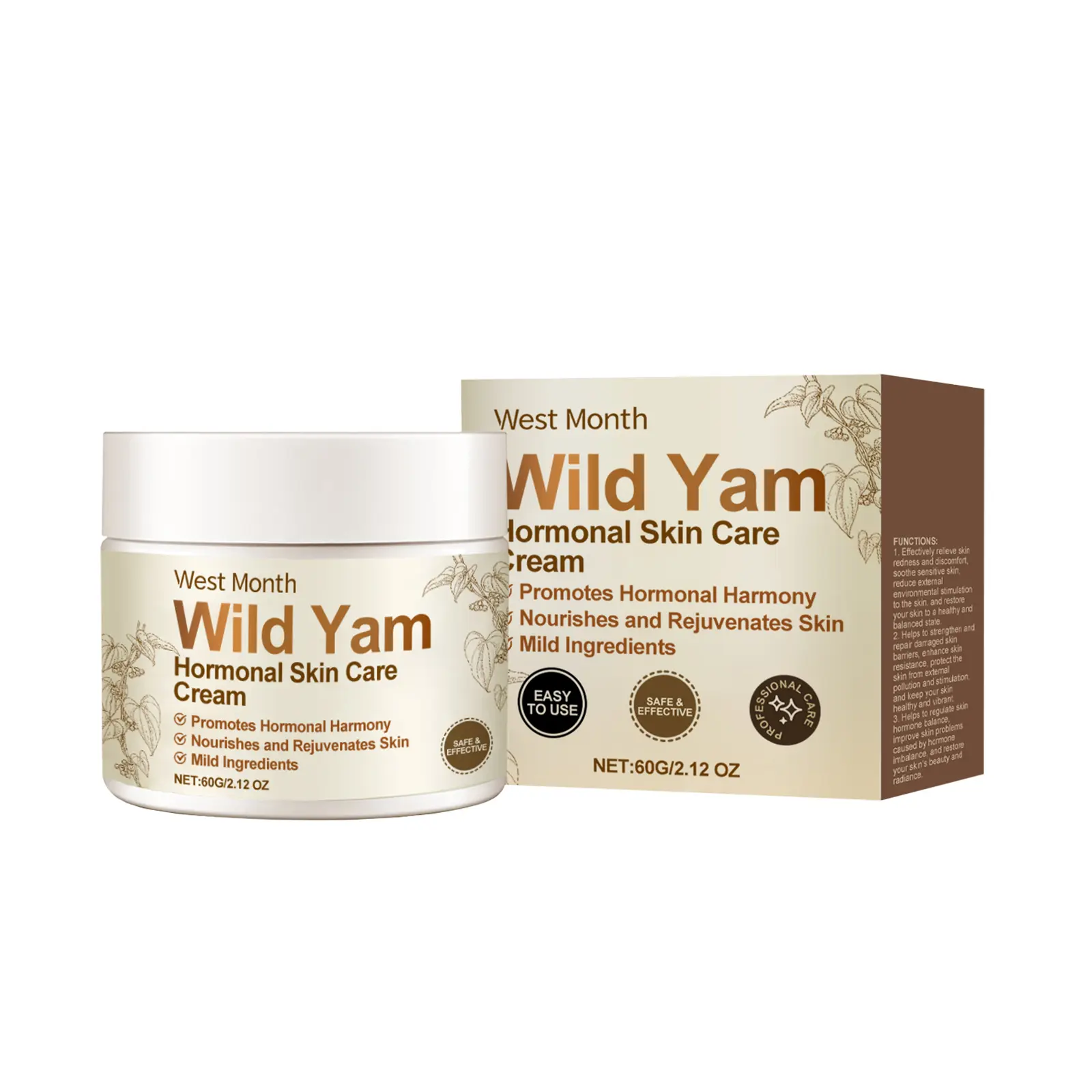 Best Face Moisturizers for Balanced Skin in 2025 1 West&Month Face Balance Cream packaging and texture