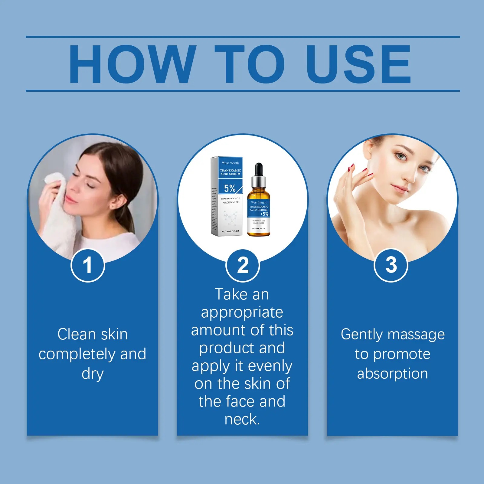 Face Brightening Serum with Niacinamide & Hyaluronic Acid - West&Month 4 face brightening serum brighten moisturize West Month 182 3396