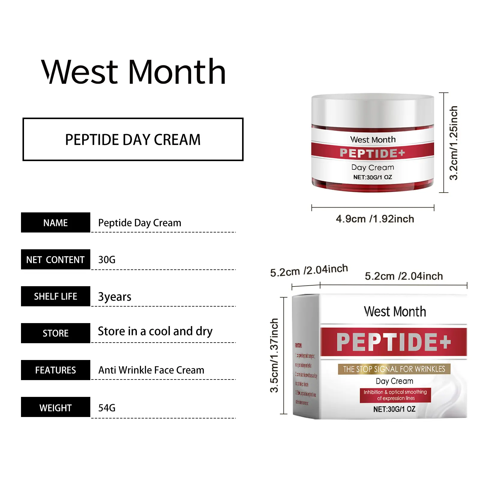 Vitamin E Hydrating Moisturizing Face Cream for Smooth Skin - West&Month 1 face cream hydrate moisturize radiant nourish West Month 628 9137