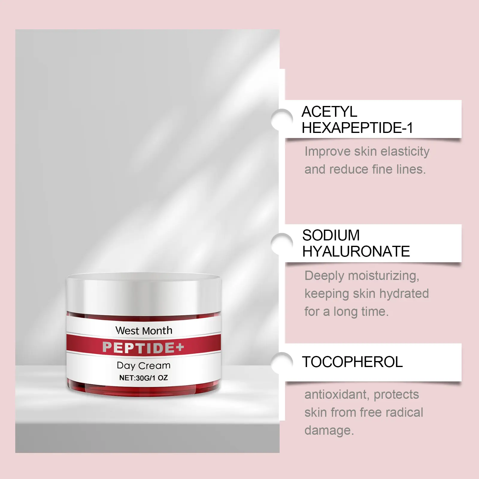 Vitamin E Hydrating Moisturizing Face Cream for Smooth Skin - West&Month 7 face cream hydrate moisturize radiant nourish West Month 628 9138
