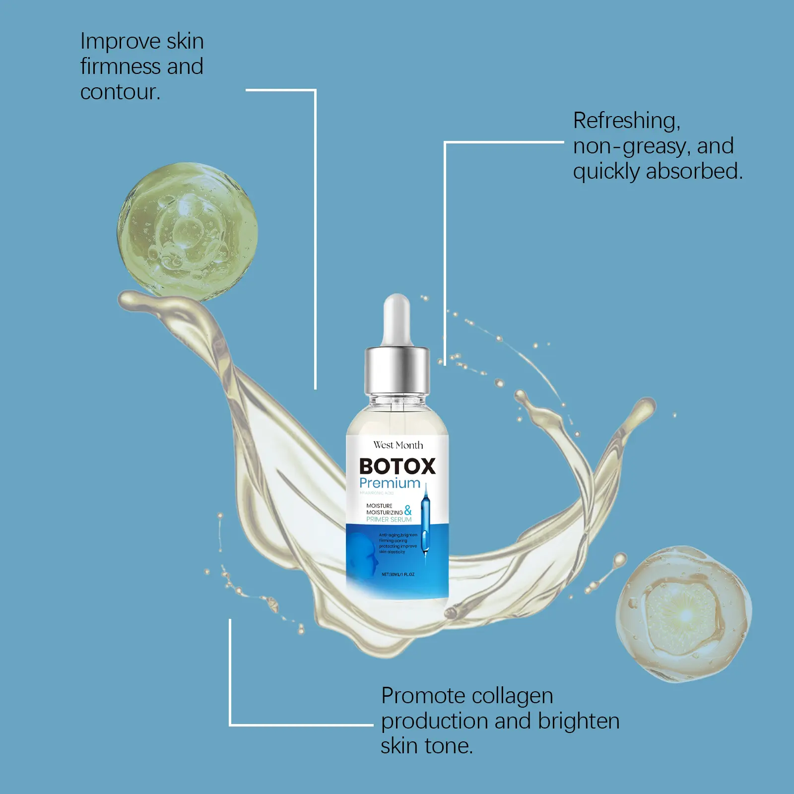Hydrating Moisturizing Facial Essence for Brightening Skin - West 8 facial care essence moisturizing hydrating West Month 051 1745