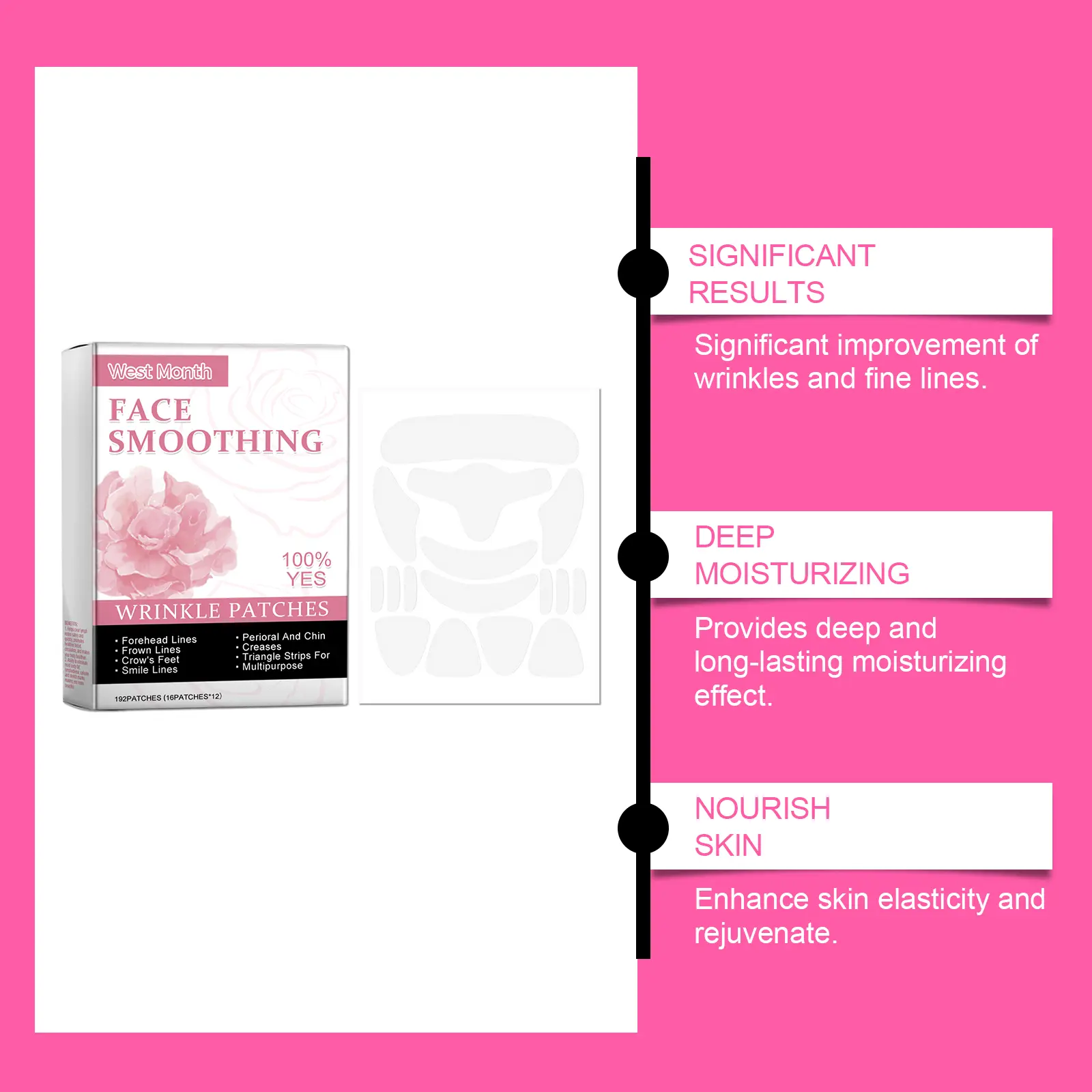 Firming Facial Care Patch for Lifting & Nourishing - West&Month 8 facial care patch firming lifting nourishing West Month 161 3135