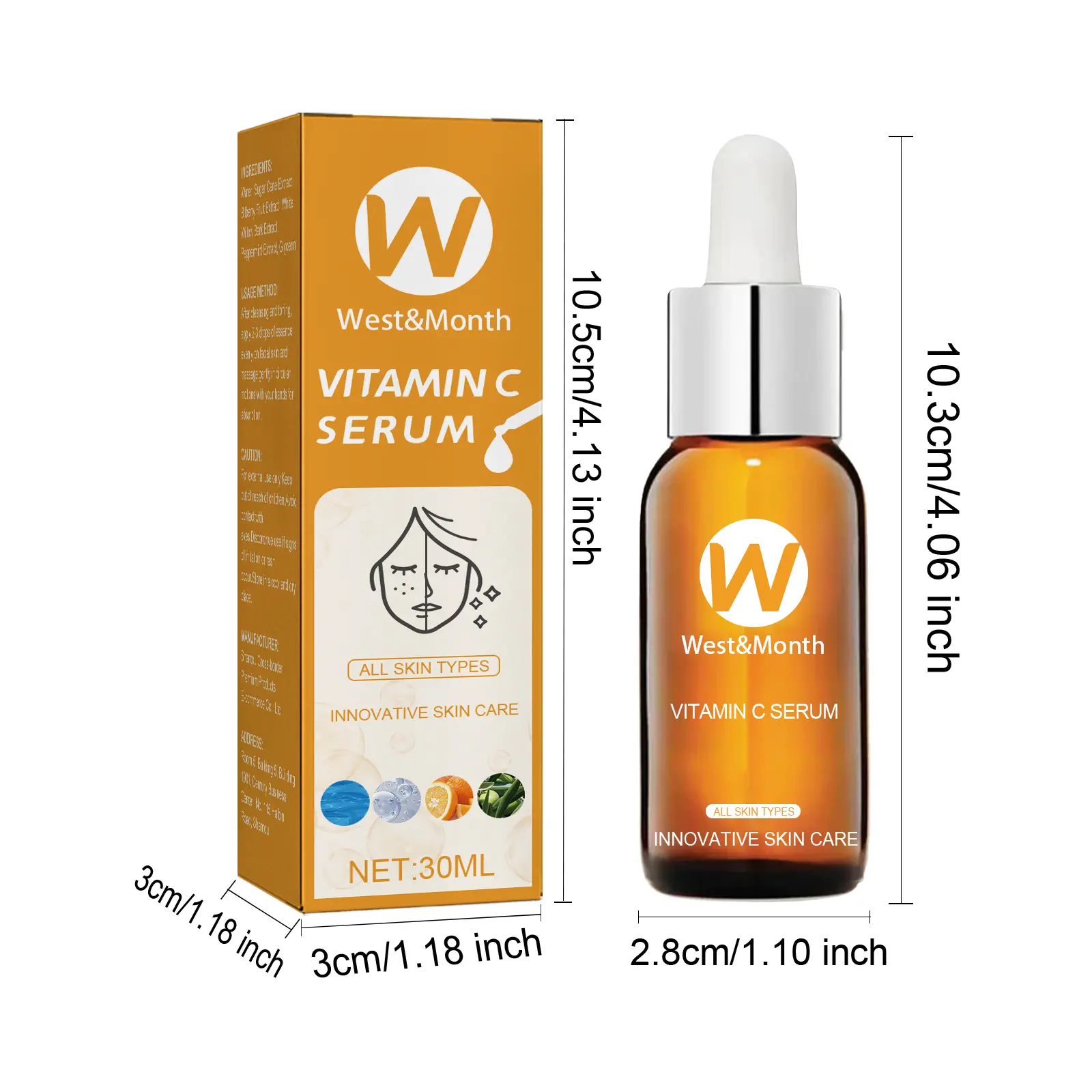 Facial Essence for Acne Marks & Oil Control - West&Month 1 facial essence lighten acne mark oil control West Month 332 5296