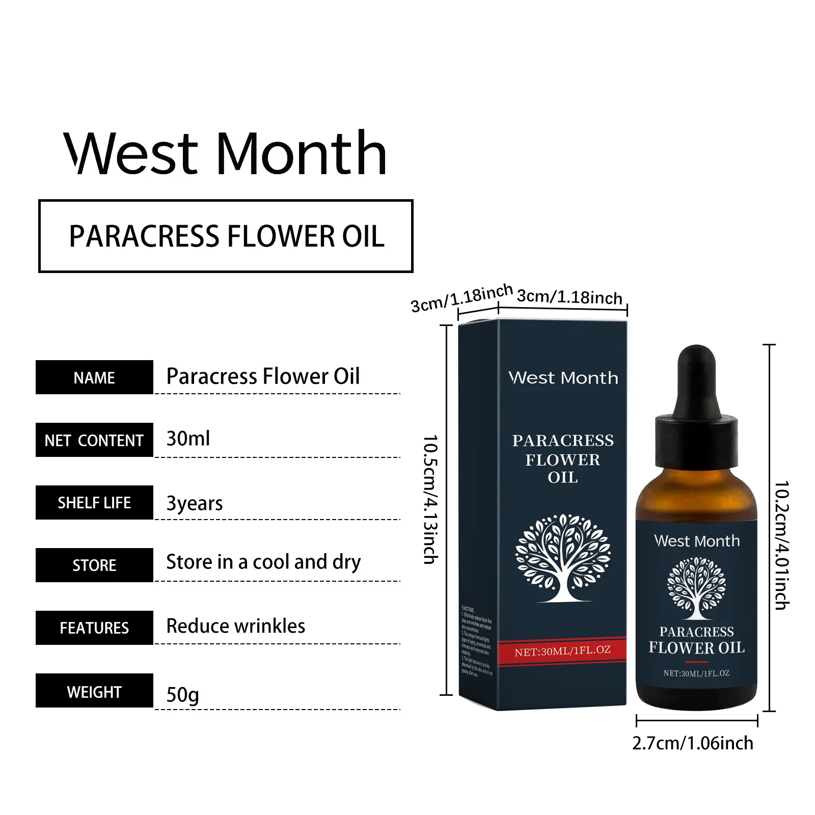 Facial Essence Oil for Hydrating & Firming (West Month) - West 1 facial essence oil gently nourish facial daily West Month 637 9244