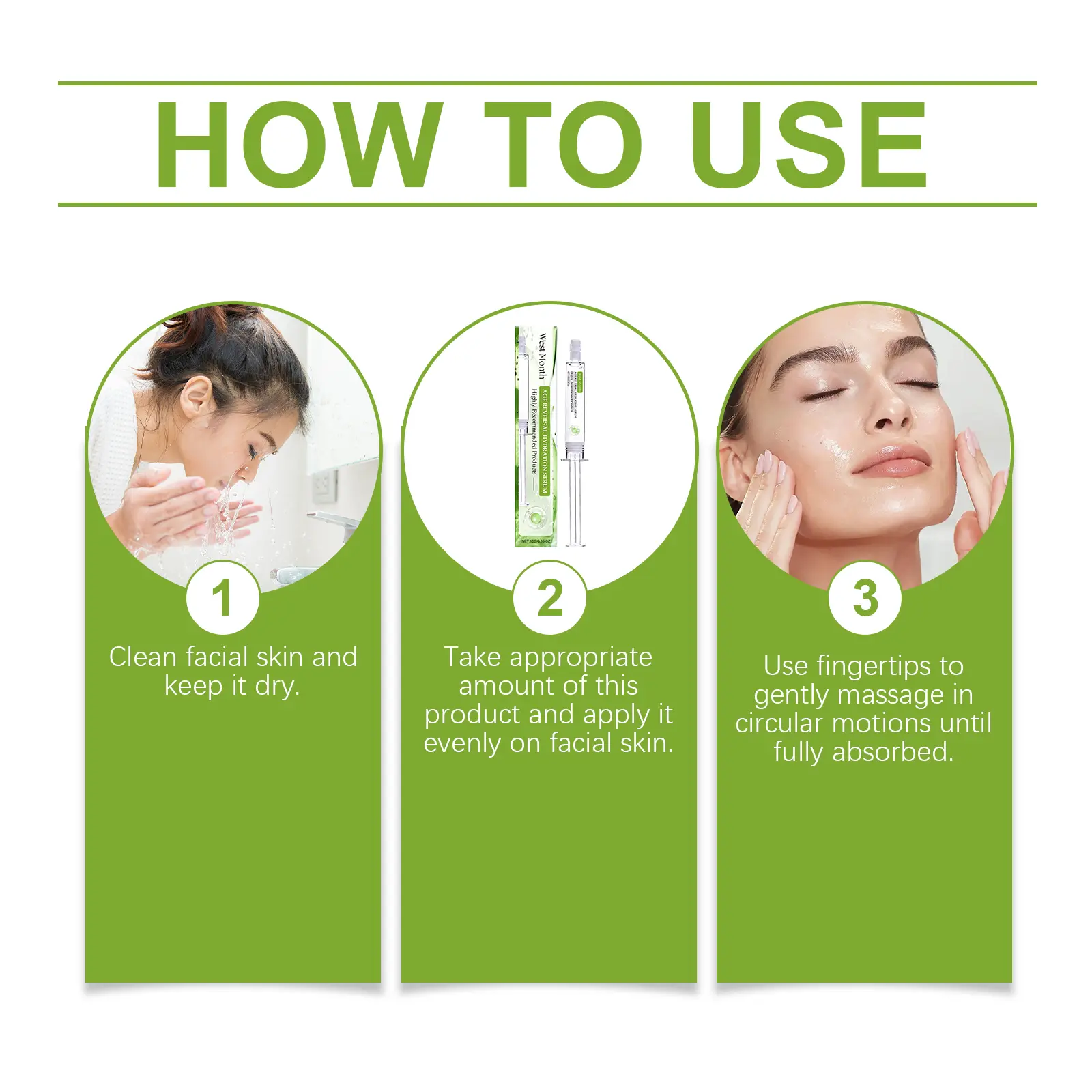 Facial Hydrating Essence for Deep Moisture & Nourishment - West&Month 4 facial hydrating essence nourish moisturize wave West Month 492 7537