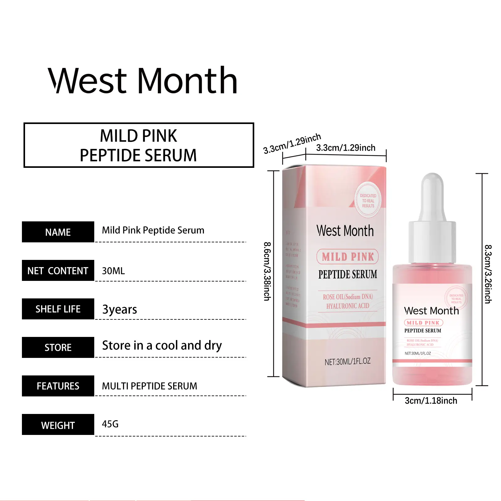 Facial Moisturizing Essence with Copper Tripeptide-1 - West&Month 1 facial moisturizing essence nourish hydrate West Month 142 2889